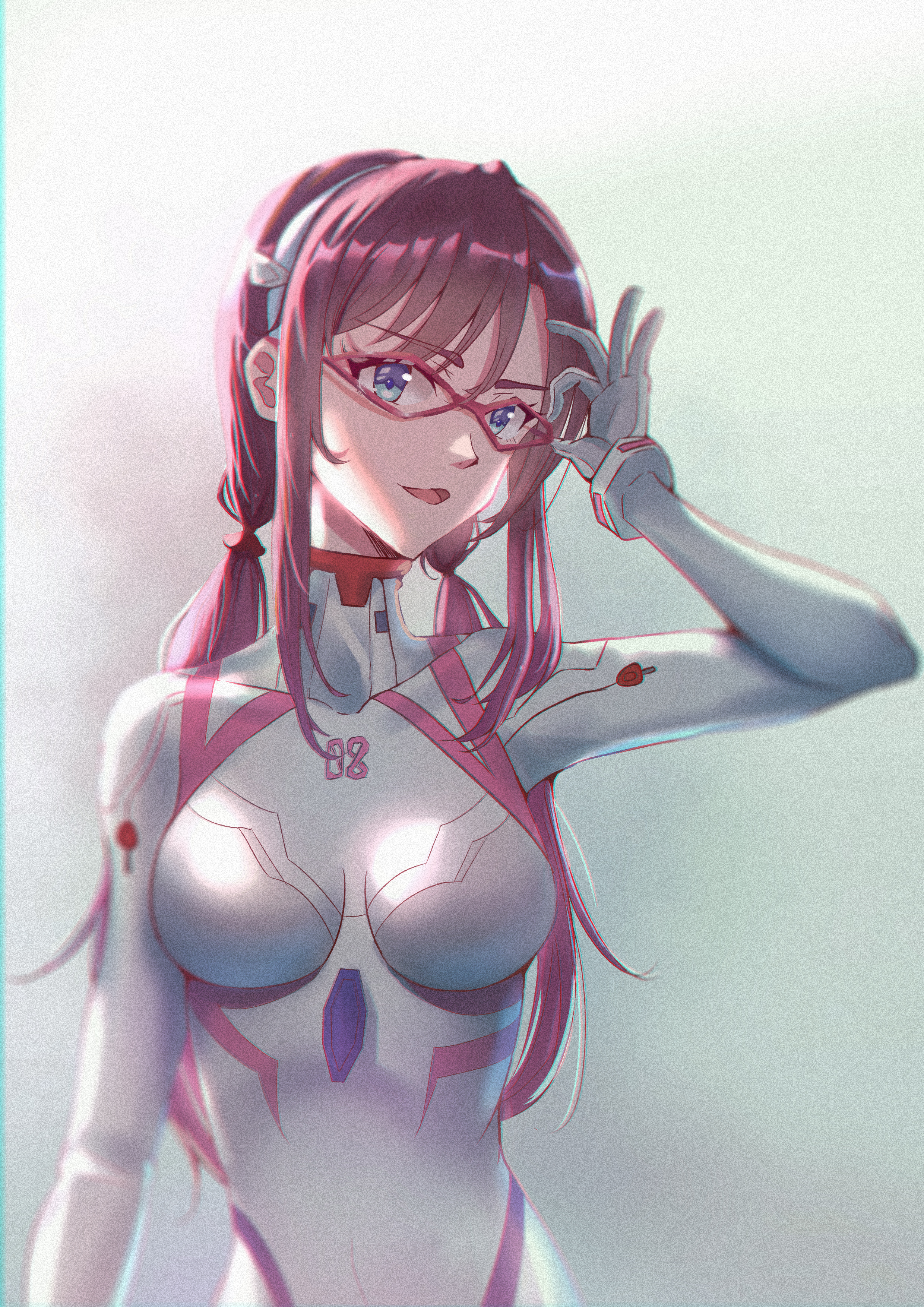 Anime Anime Girls Rebuild Of Evangelion Neon Genesis Evangelion Super Robot Taisen Makinami Mari Ill 2480x3508