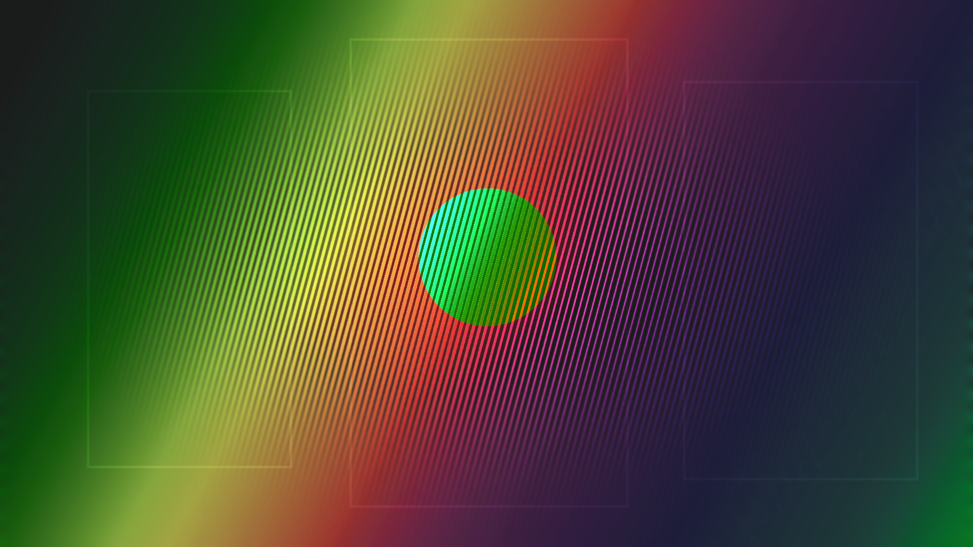 Colorful Abstract Geometry Circle Retro Style 1920x1080