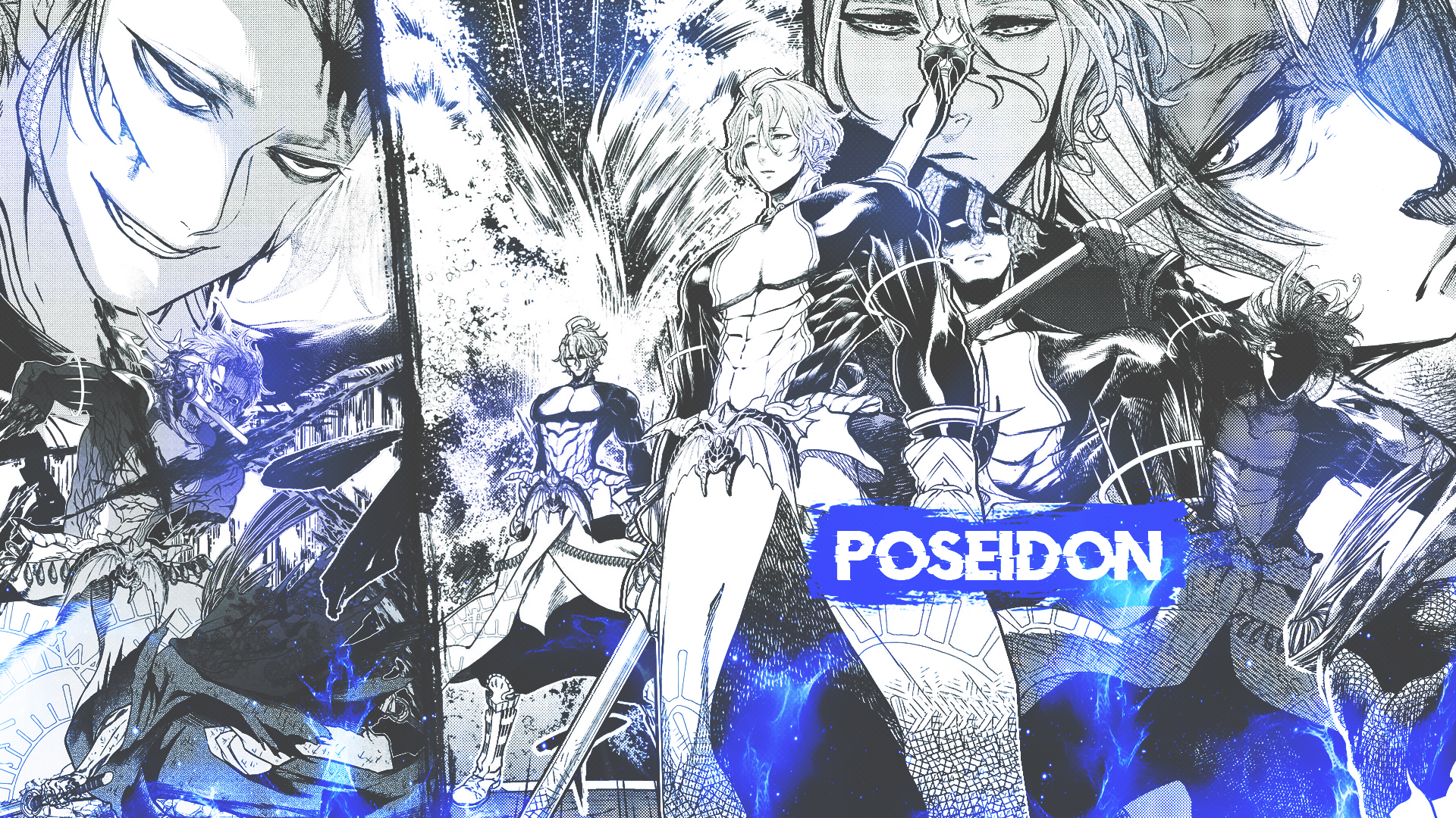 Manga Collage Shuumatsu No Valkyrie Poseidon Muscles 1920x1080