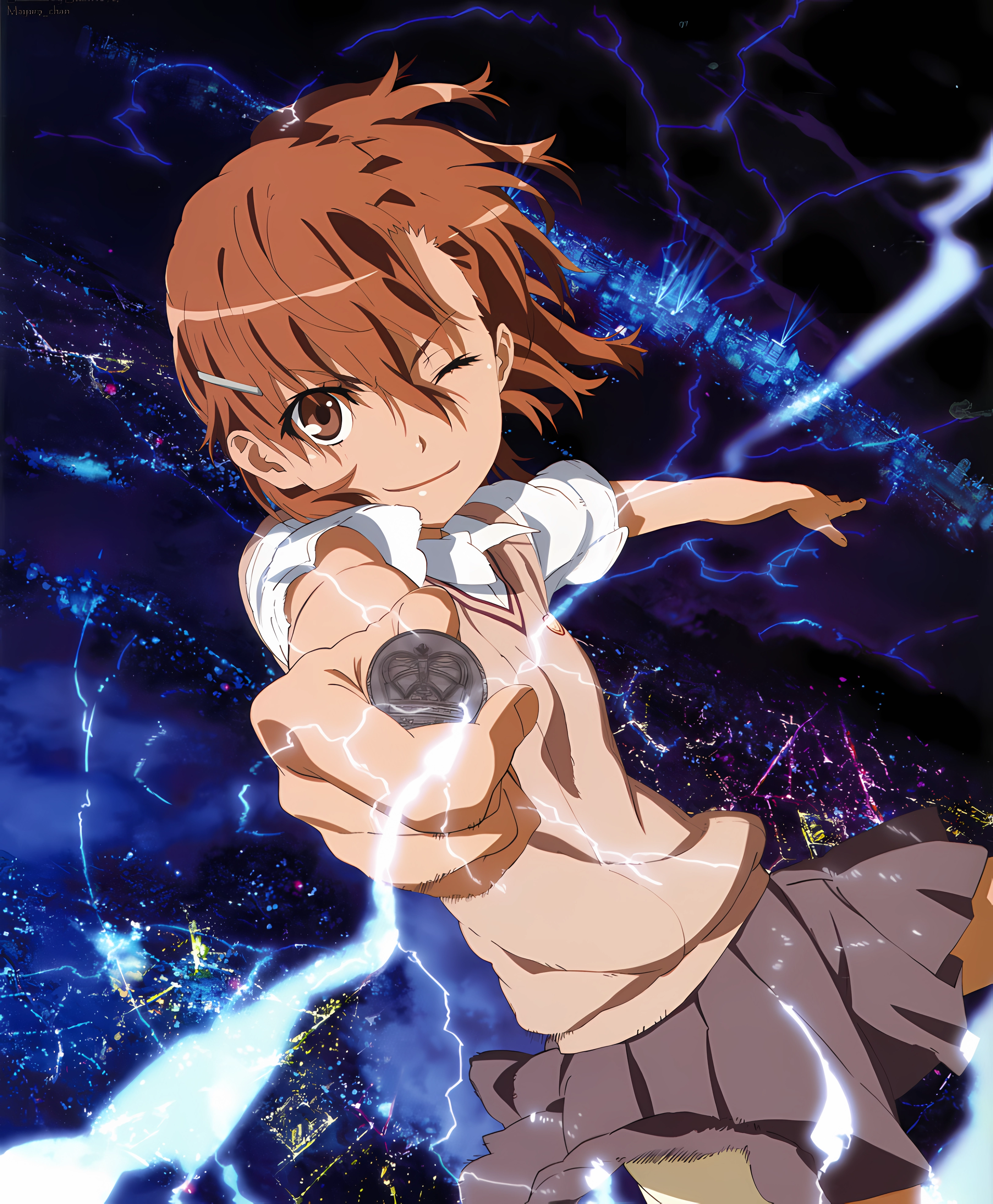 Mikoto Misaka Anime Tsundere A Certain Magical Index Mangaka, Anime  transparent background PNG clipart | HiClipart