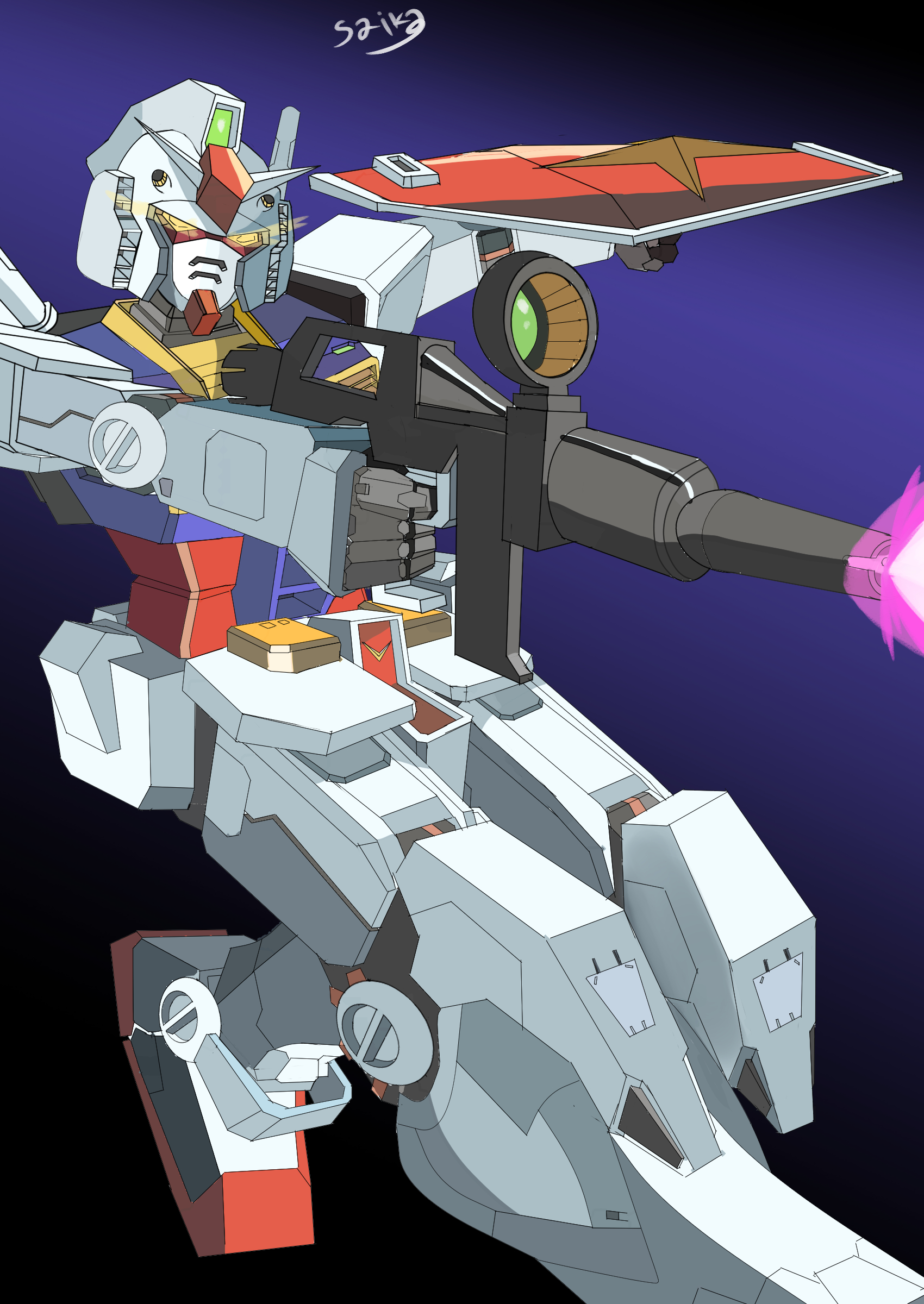 Anime Mechs Super Robot Taisen RX 78 Gundam Gundam Mobile Suit Gundam Artwork Digital Art Fan Art Si 1700x2400