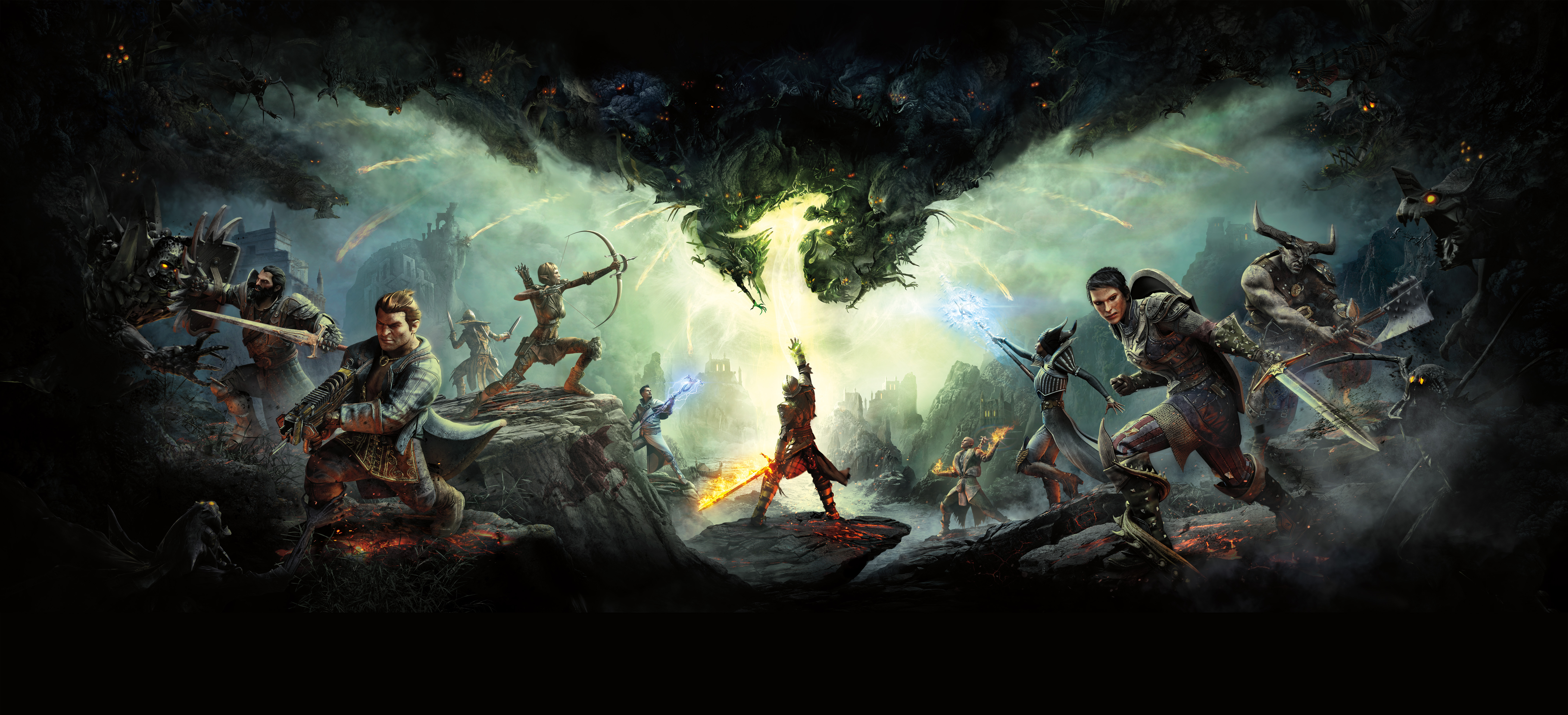 Dragon Age Inquisition Video Game Art Electronic Arts Ultrawide RPG Sword PC Gaming EA Dragon Age Vi 8524x3887