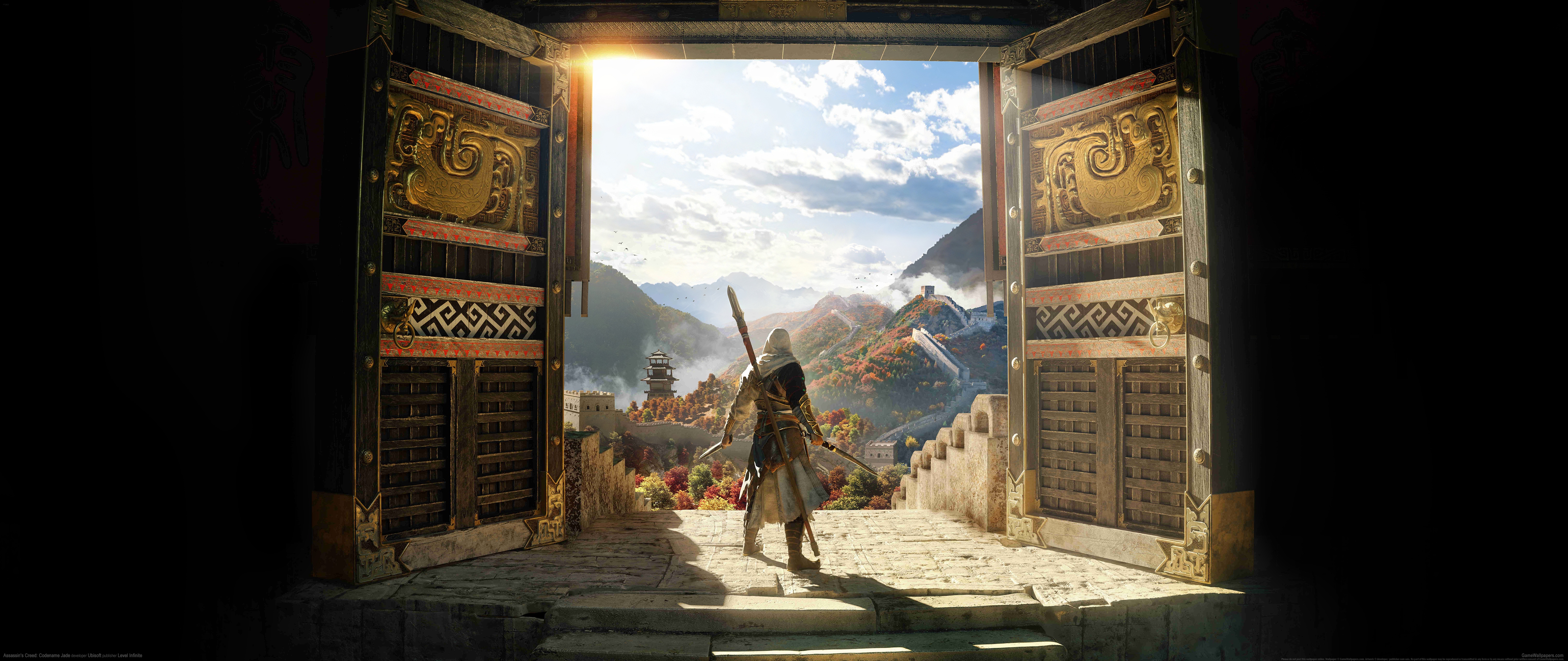 Ultrawide Video Games Assassins Creed Codename Jade Assassins Creed China Blades Sky Clouds Mountain 5120x2160