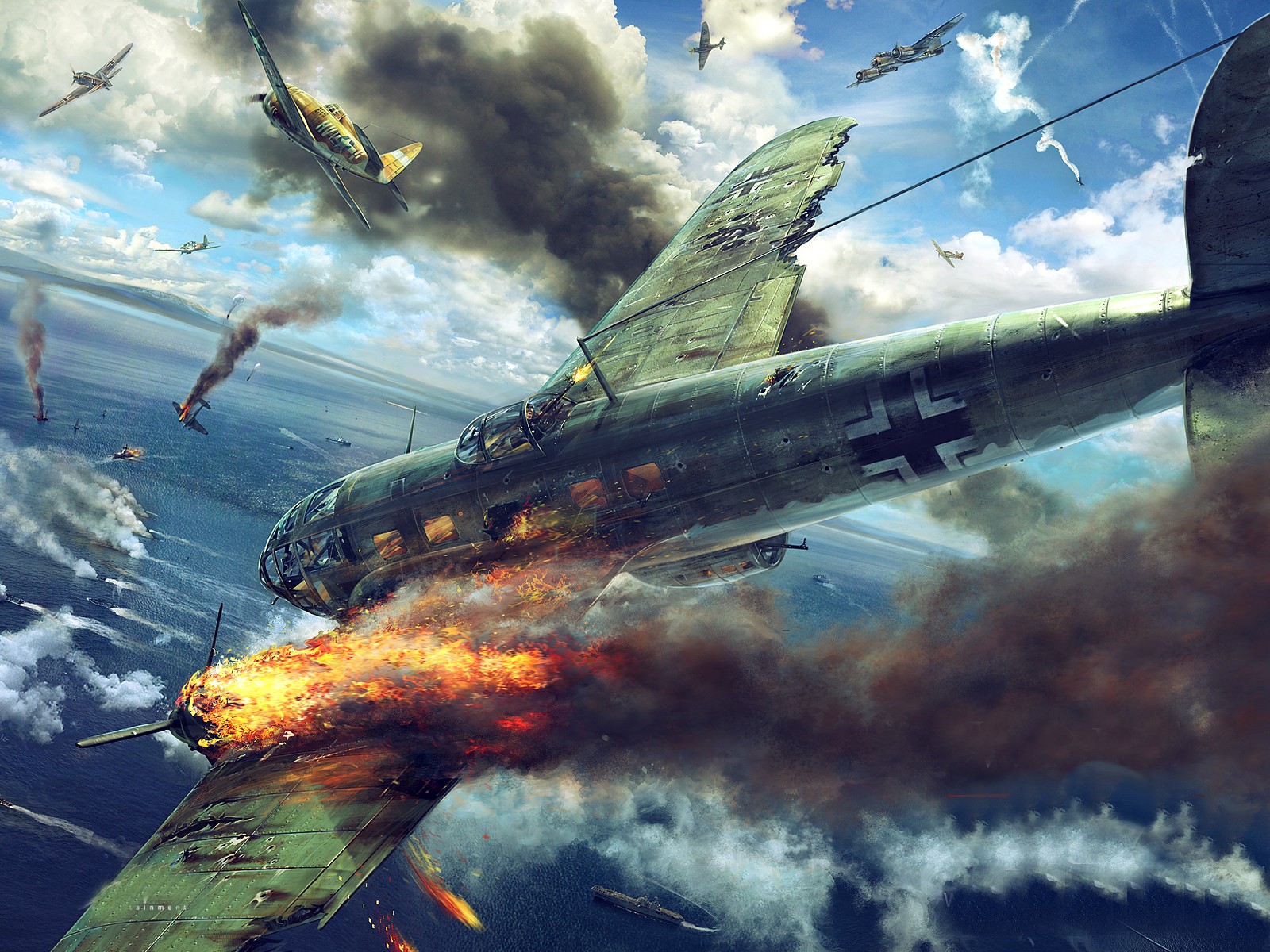 World War War World War Ii Military Military Aircraft Aircraft Airplane Bomber Germany Luftwaffe Air 1600x1200