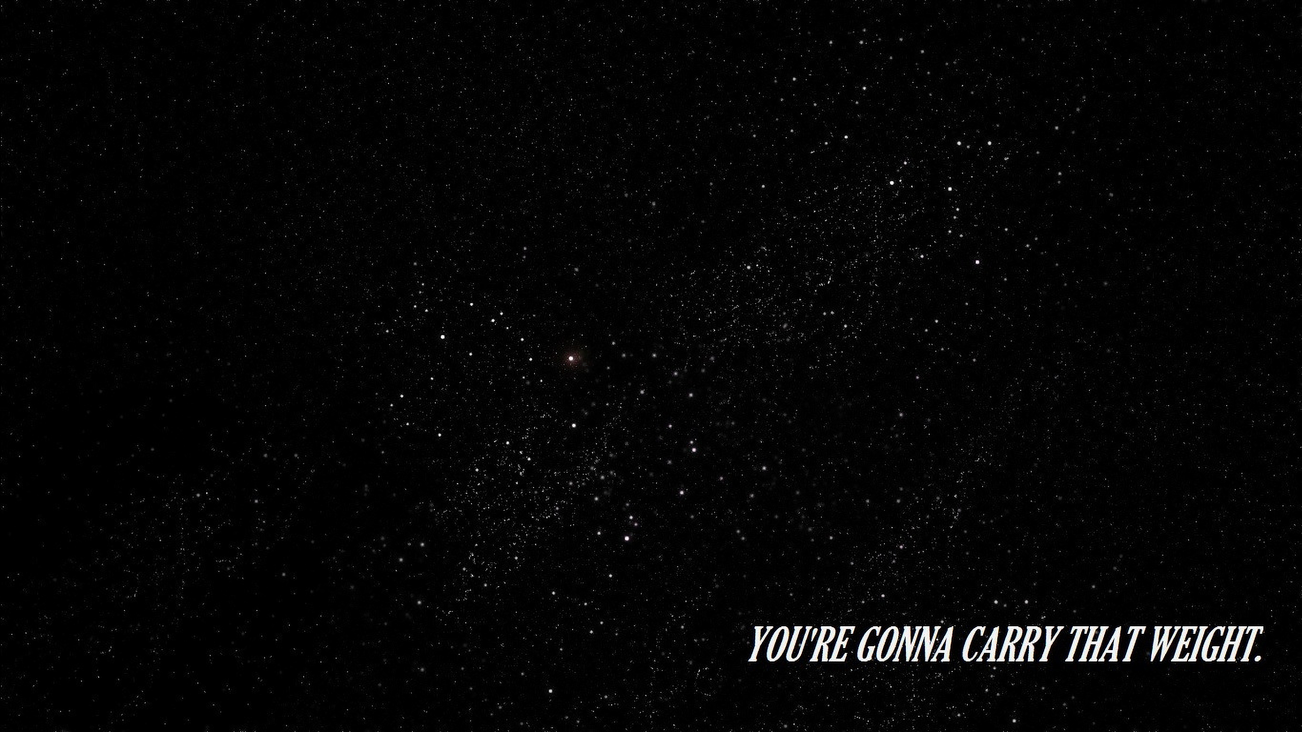 Cowboy Bebop Text Stars Space Quote 2560x1440