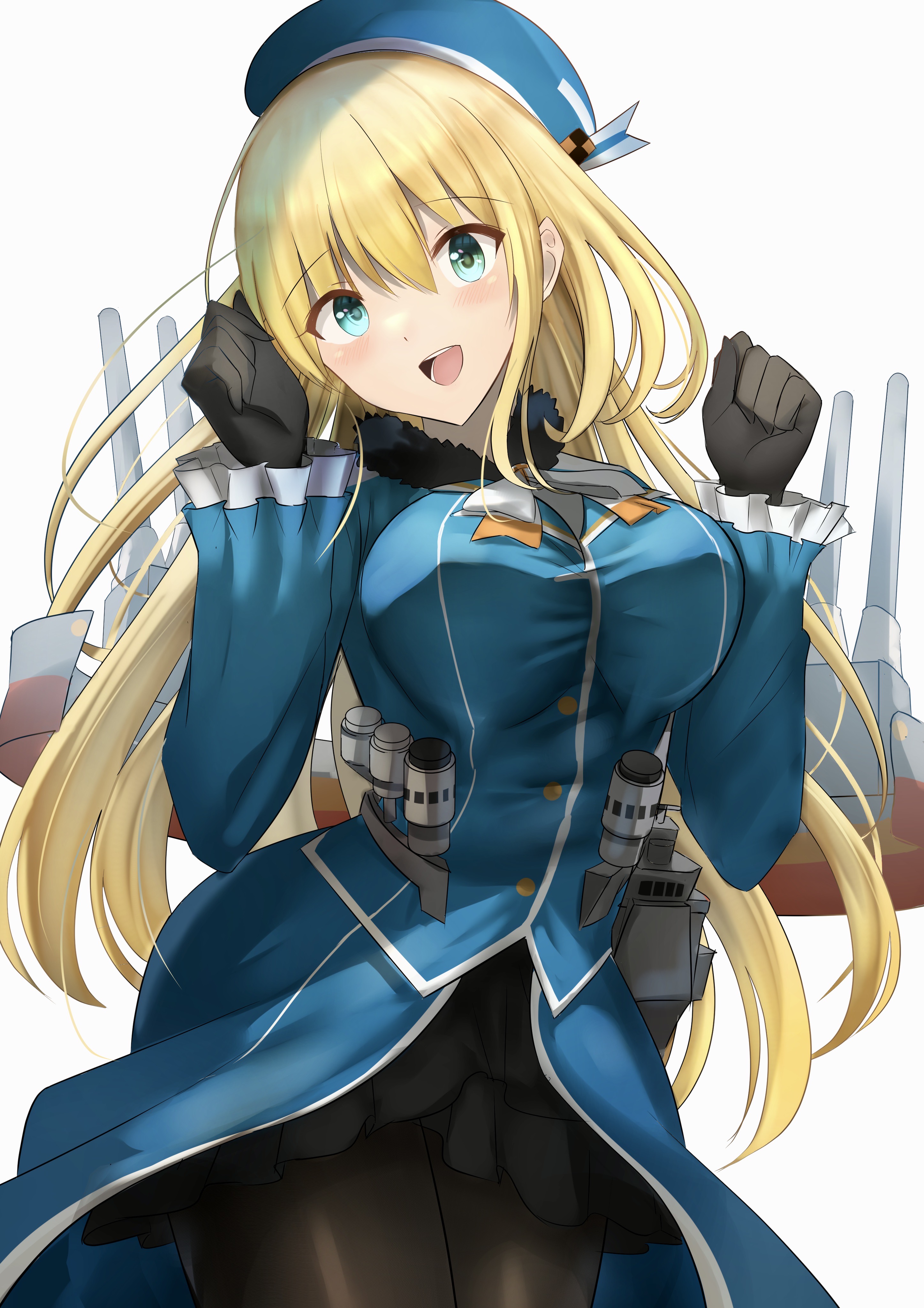 Anime Anime Girls Kantai Collection Atago KanColle Long Hair Blonde Artwork Digital Art Fan Art 2894x4093