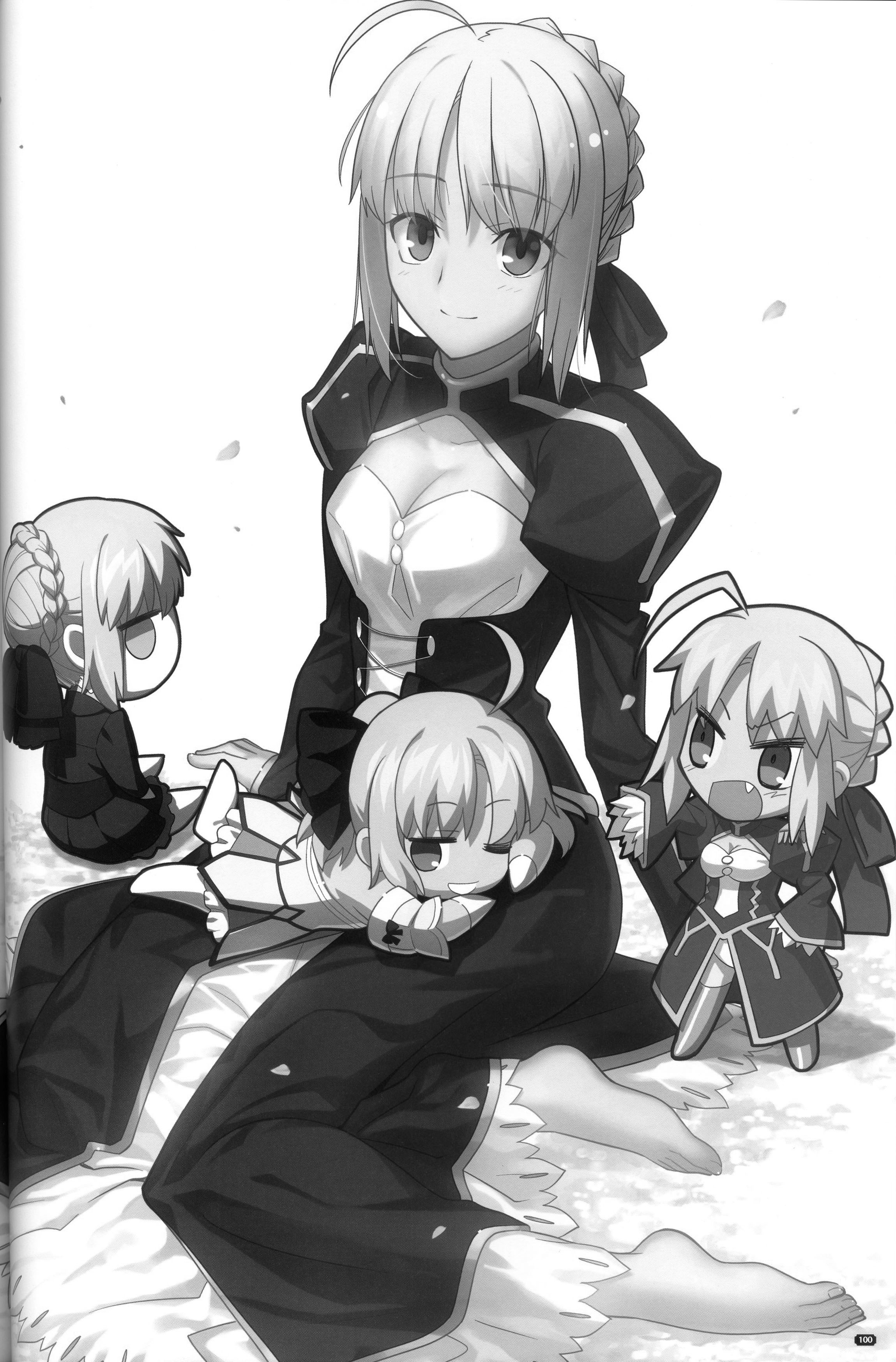 Anime Anime Girls Monochrome Fate Series Fate Stay Night Heavens Feel Fate Extra Fate Extra CCC Fate 2299x3494