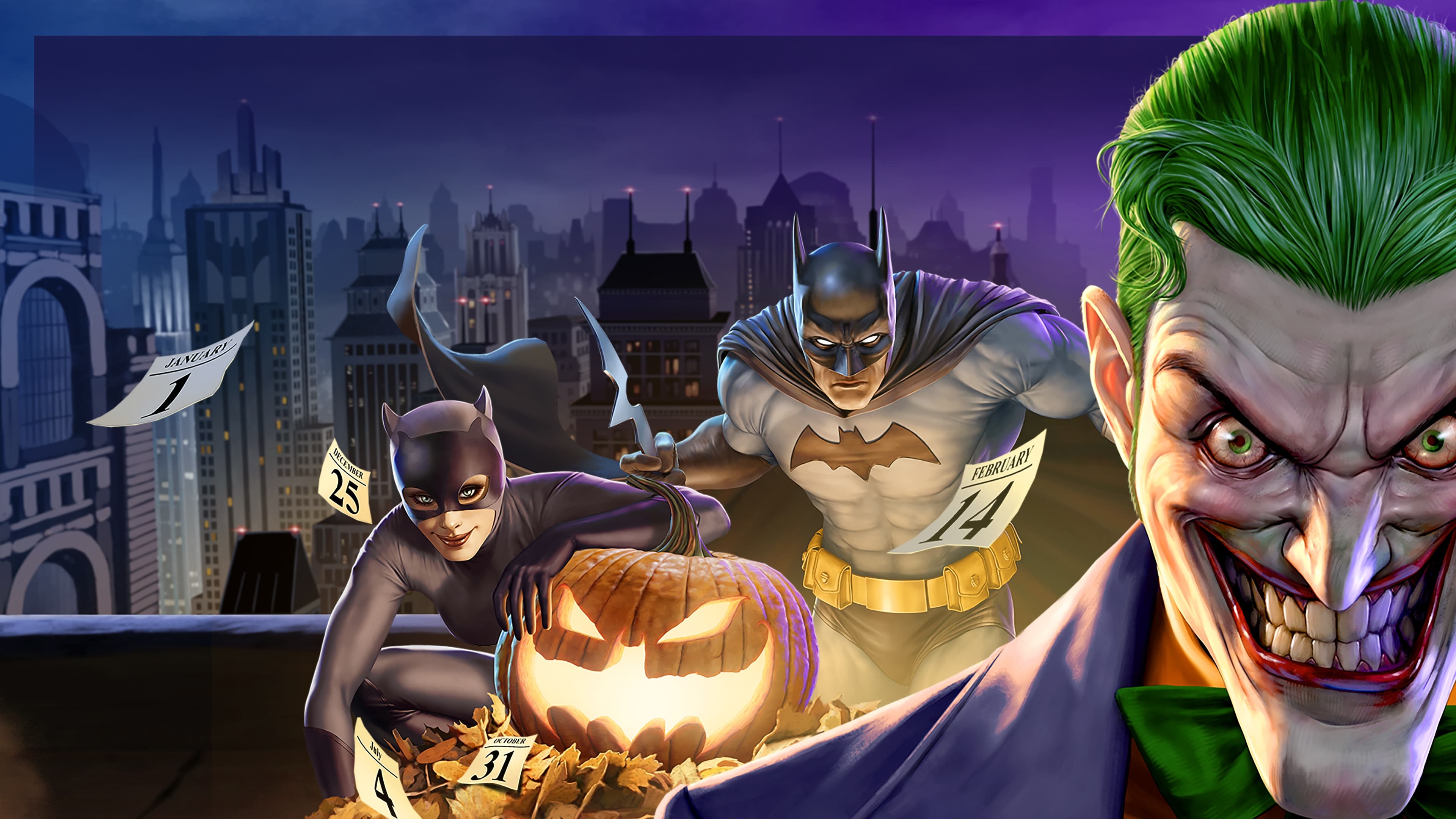 Batman Dc Comics Joker Catwoman 3840x2160