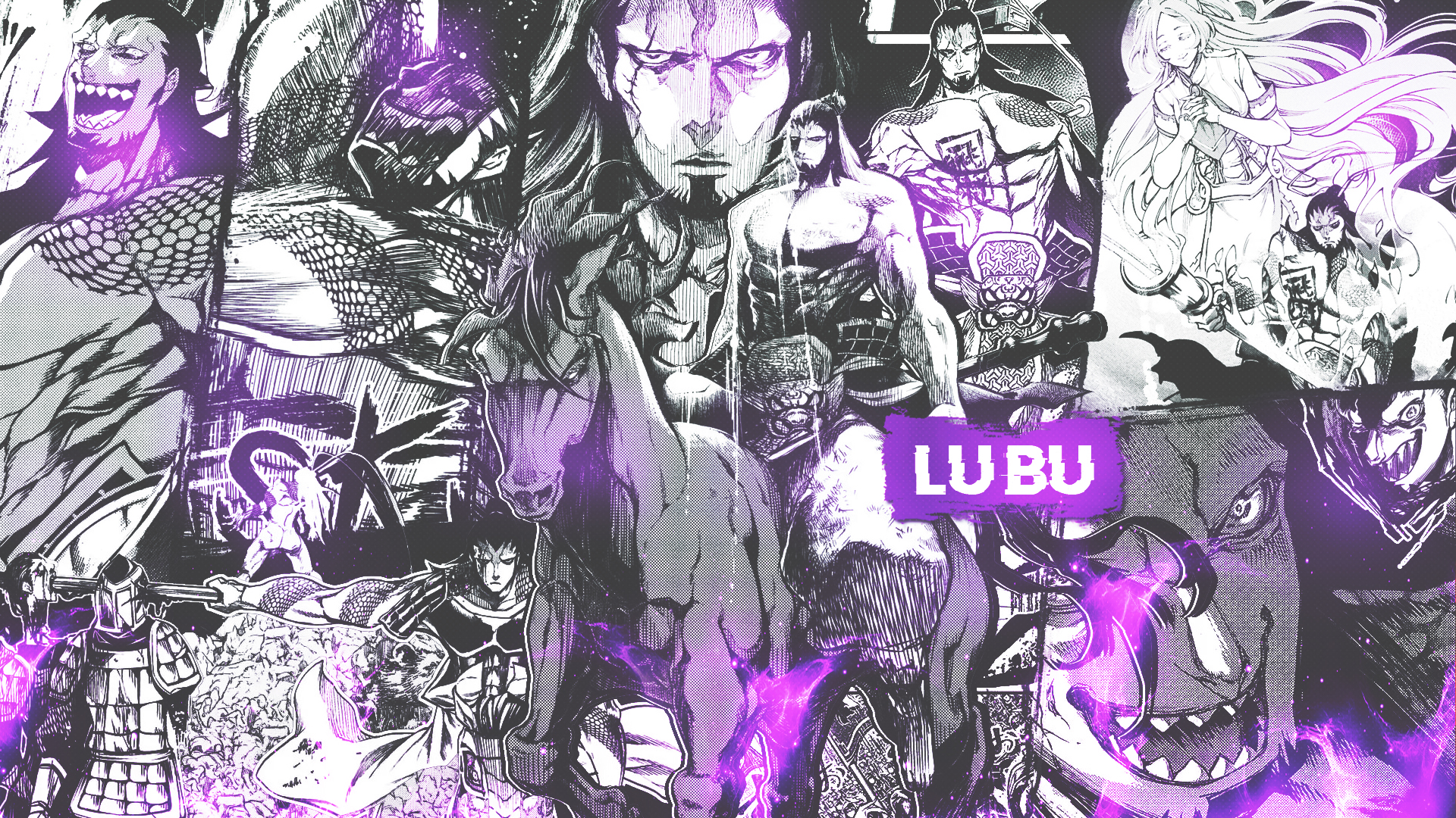 Manga Collage Muscles Shuumatsu No Valkyrie Lu Bu Housen Horse 1920x1080