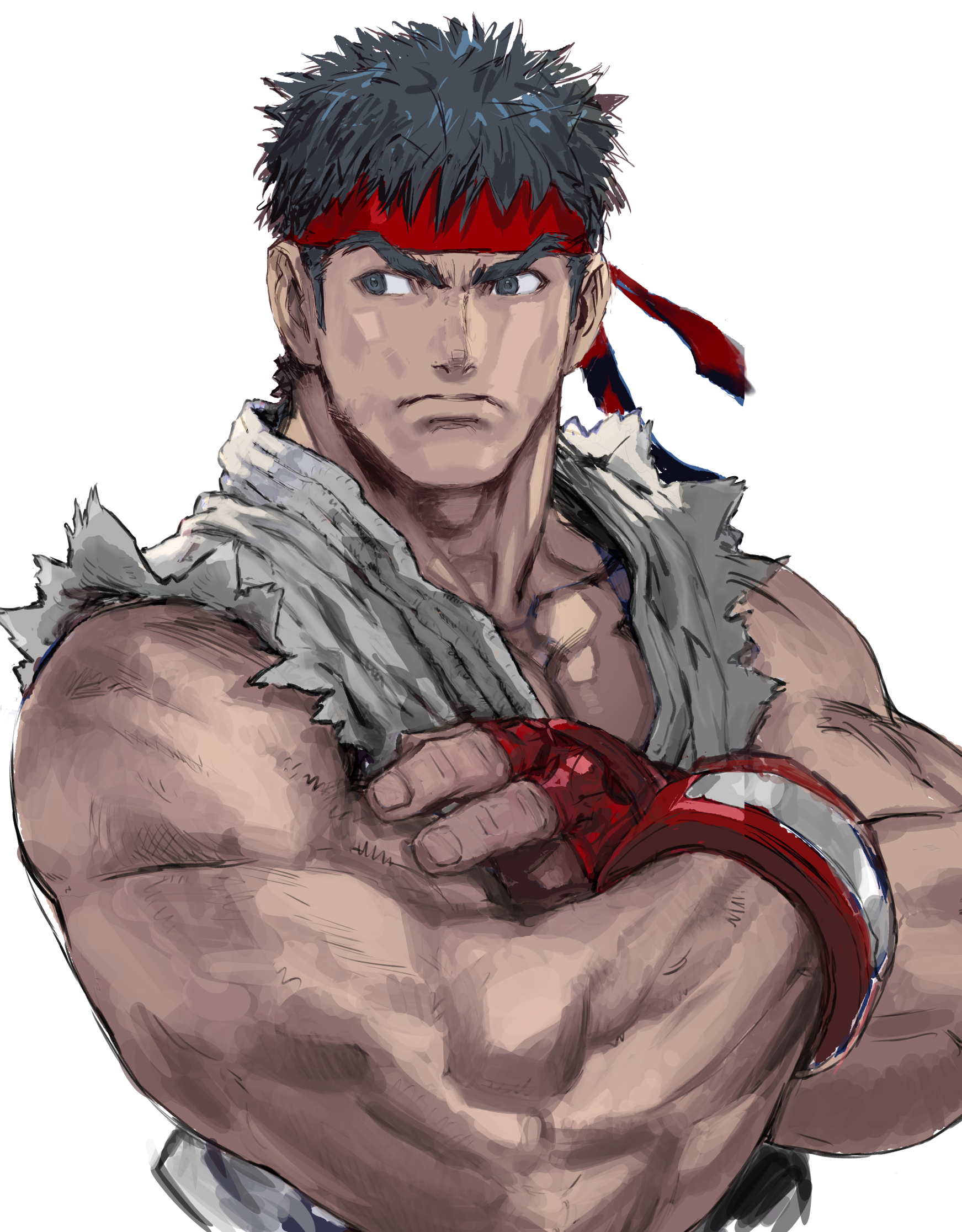 Ryu Street Fighter Street Fighter Video Games Video Game Man Video Game Characters Muscles 1743x2233