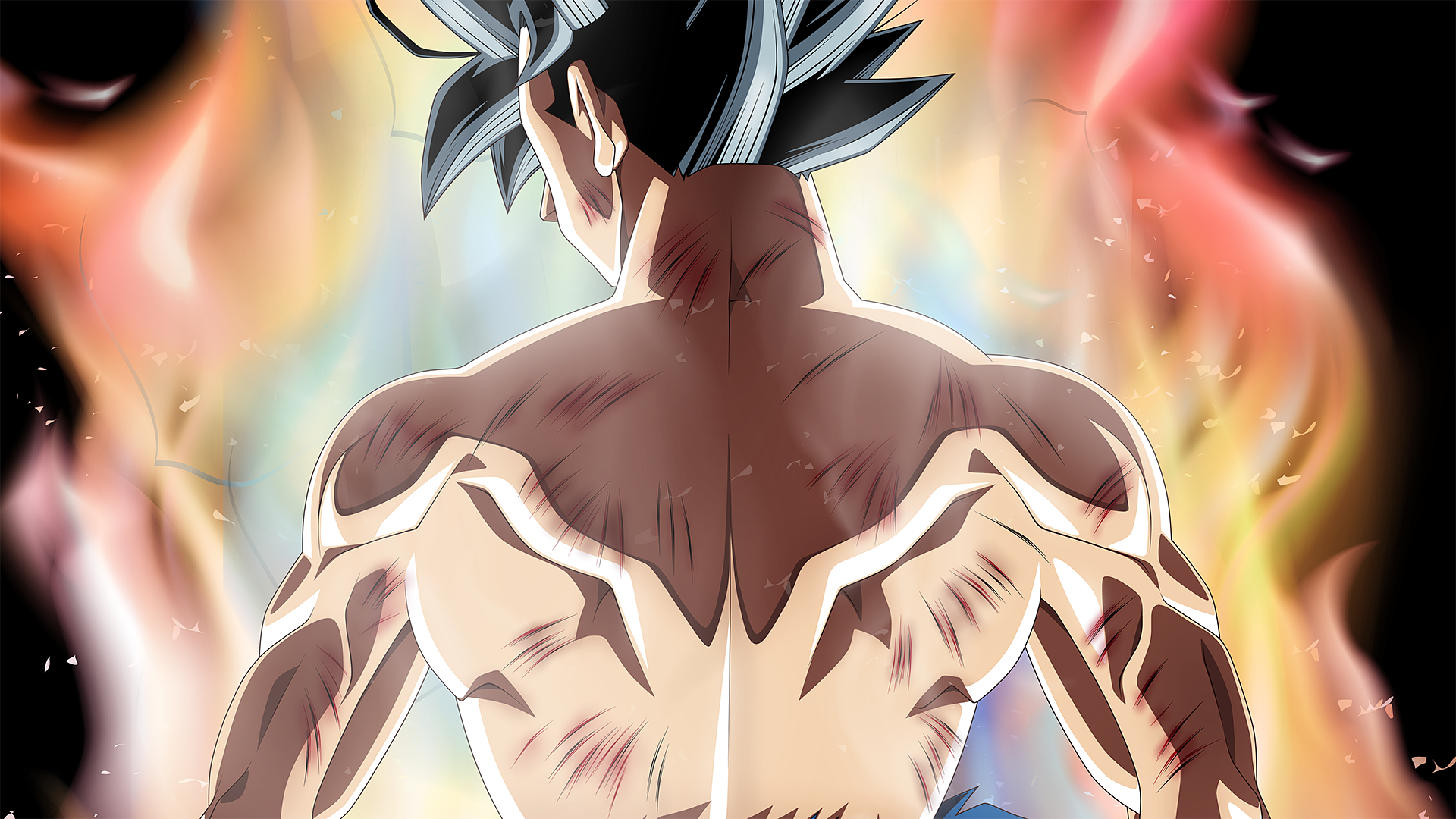 Dragon Ball Super Ultra Instinct Goku Ultra Instinct Son Goku Shirtless Anime Men 1920x1080
