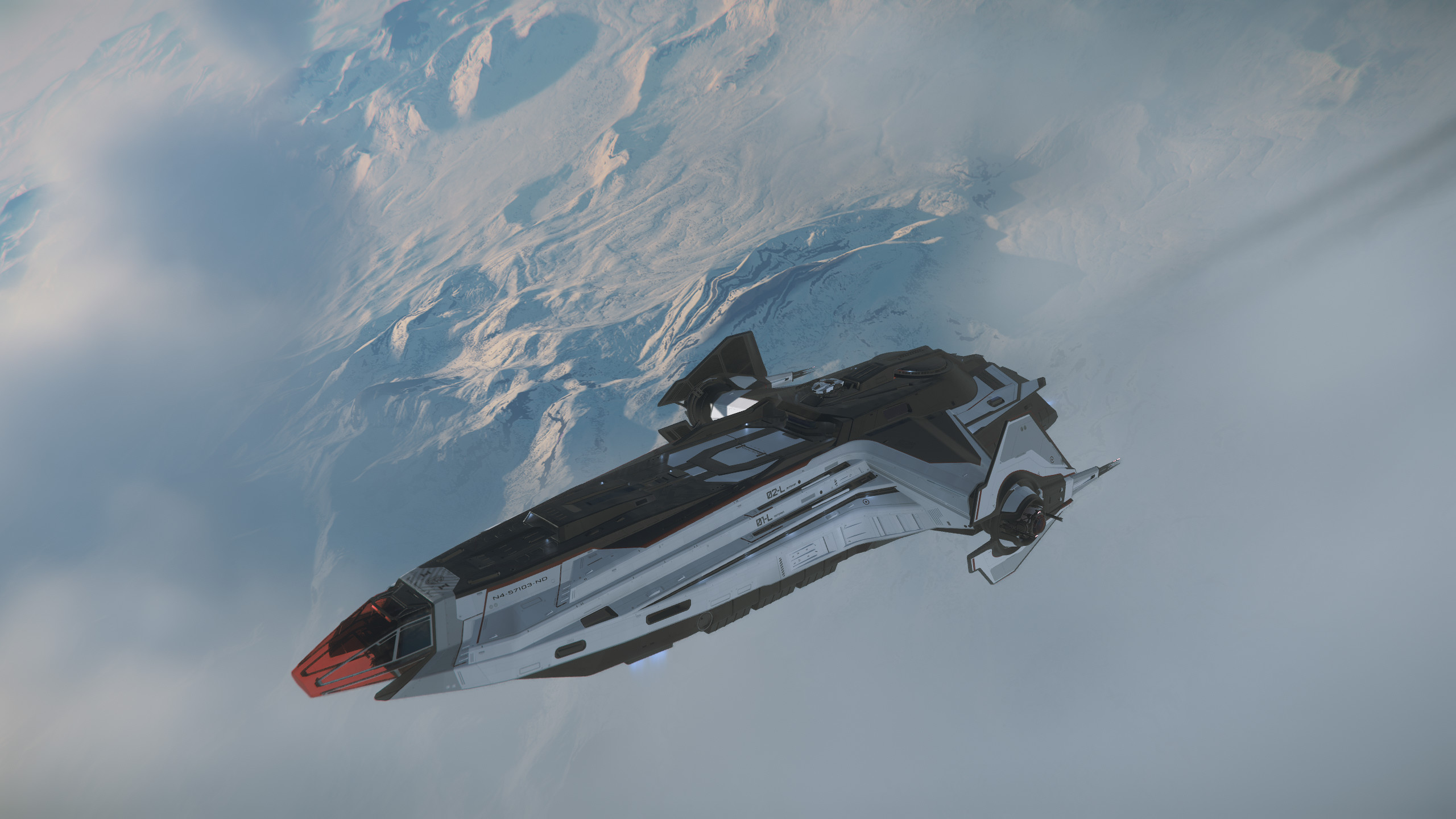 Star Citizen Screen Shot Video Games Spaceship Anvil Carrack 2560x1440