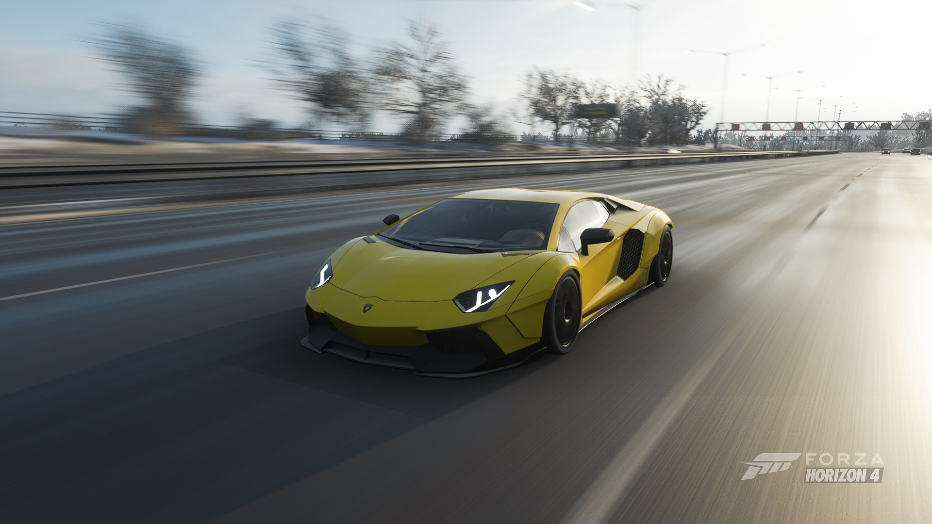 Forza Horizon 4 Forza Horizon Forza PlaygroundGames Car Driving CGi Lamborghini Aventador Liberty Wa 1920x1080