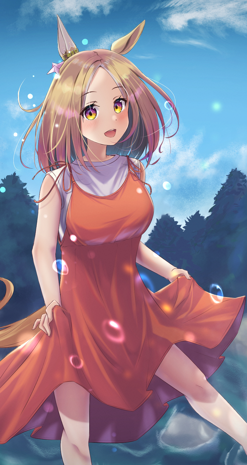 Anime Anime Girls Uma Musume Pretty Derby Narita Top Road Uma Musume Short Hair Blonde Horse Girls A 869x1630