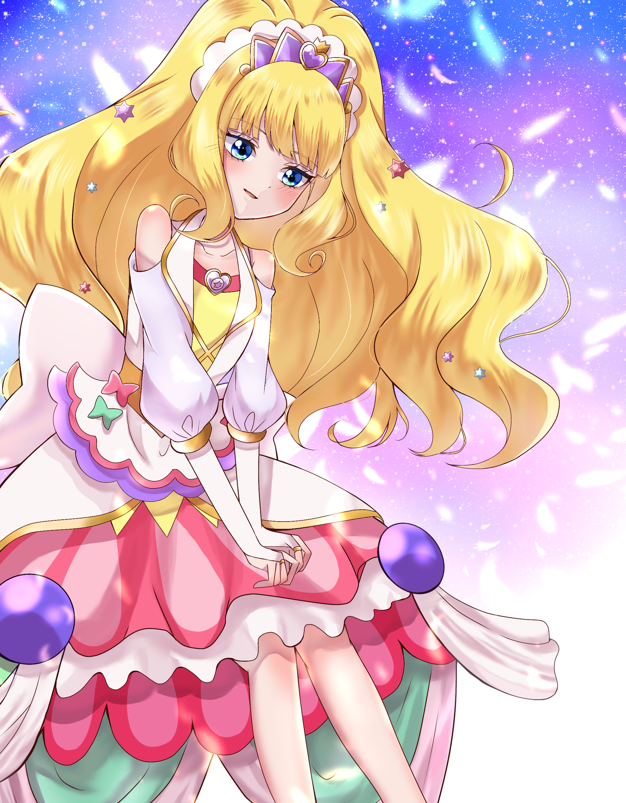 Anime Anime Girls Pretty Cure Delicious Party Pretty Cure Kasai Amane Cure Finale Magical Girls Long 2000x2568