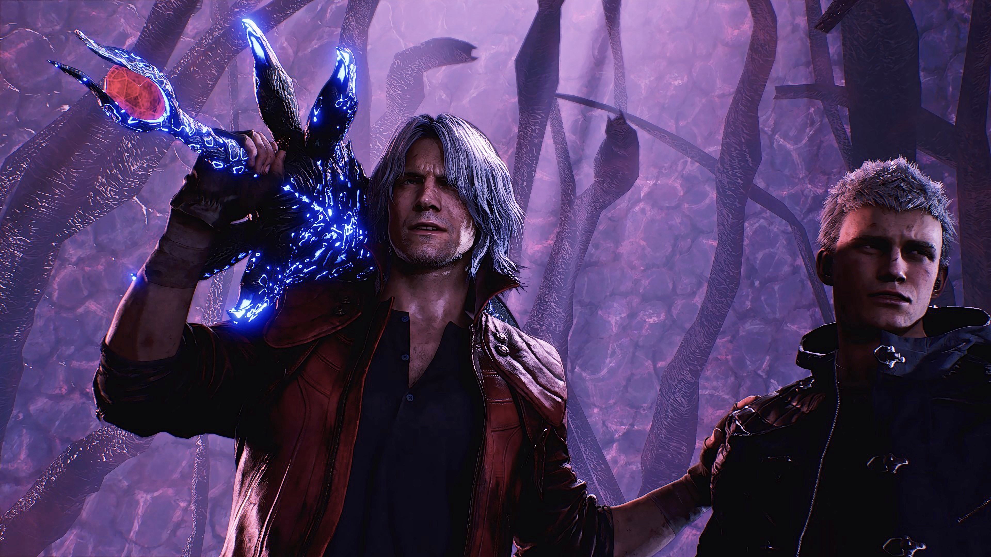 Devil May Cry 5 Nero Devil May Cry Dante Devil May Cry Video Game Characters Video Game Boys Weapon 3840x2160