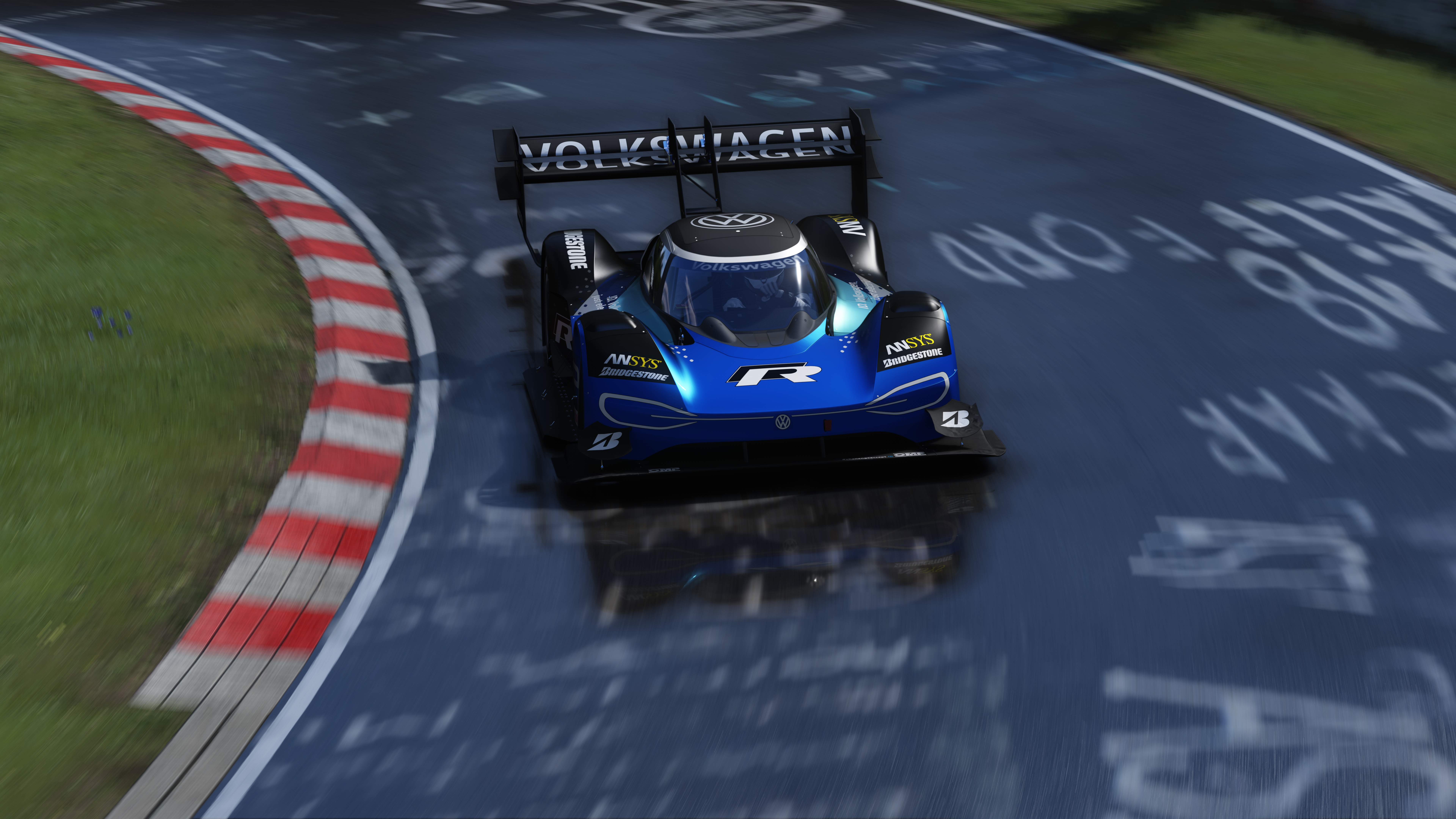 Volkswagen Volkswagen ID R Nurburgring Assetto Corsa Sunny After Rain Race Cars PC Gaming German Car 7680x4320