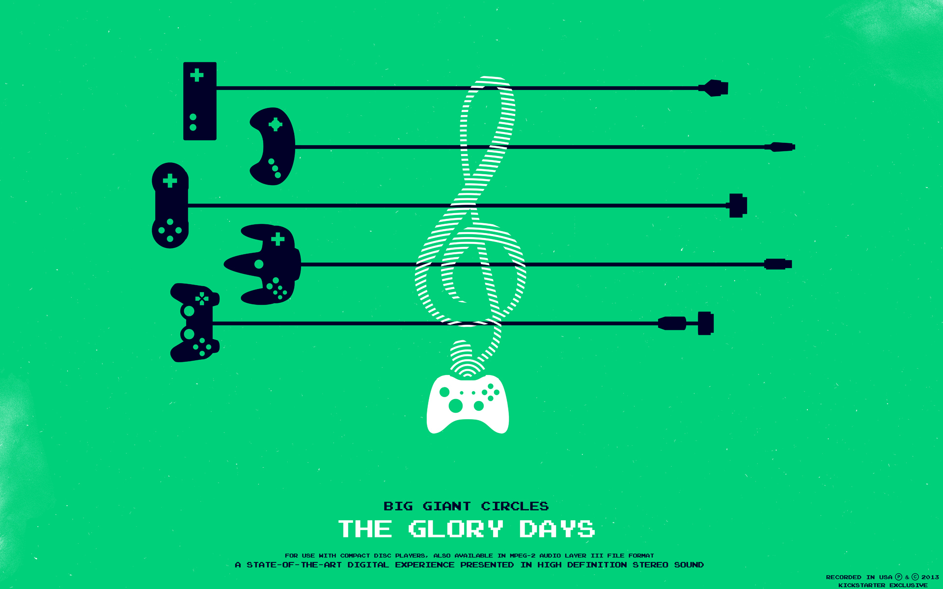 Big Giant Circles The Glory Days Music Green Background Controllers Watermarked 1920x1200