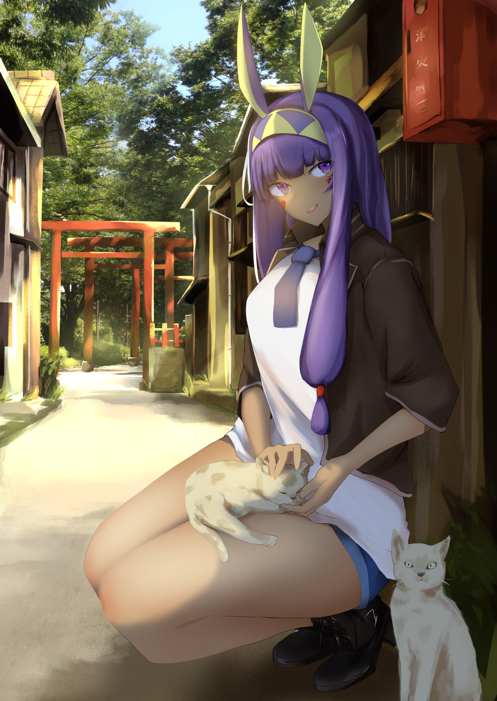 Nitocris Fate Grand Order Fate Series Fate Grand Order Anime Anime Girls Long Hair Purple Hair Artwo 1003x1416