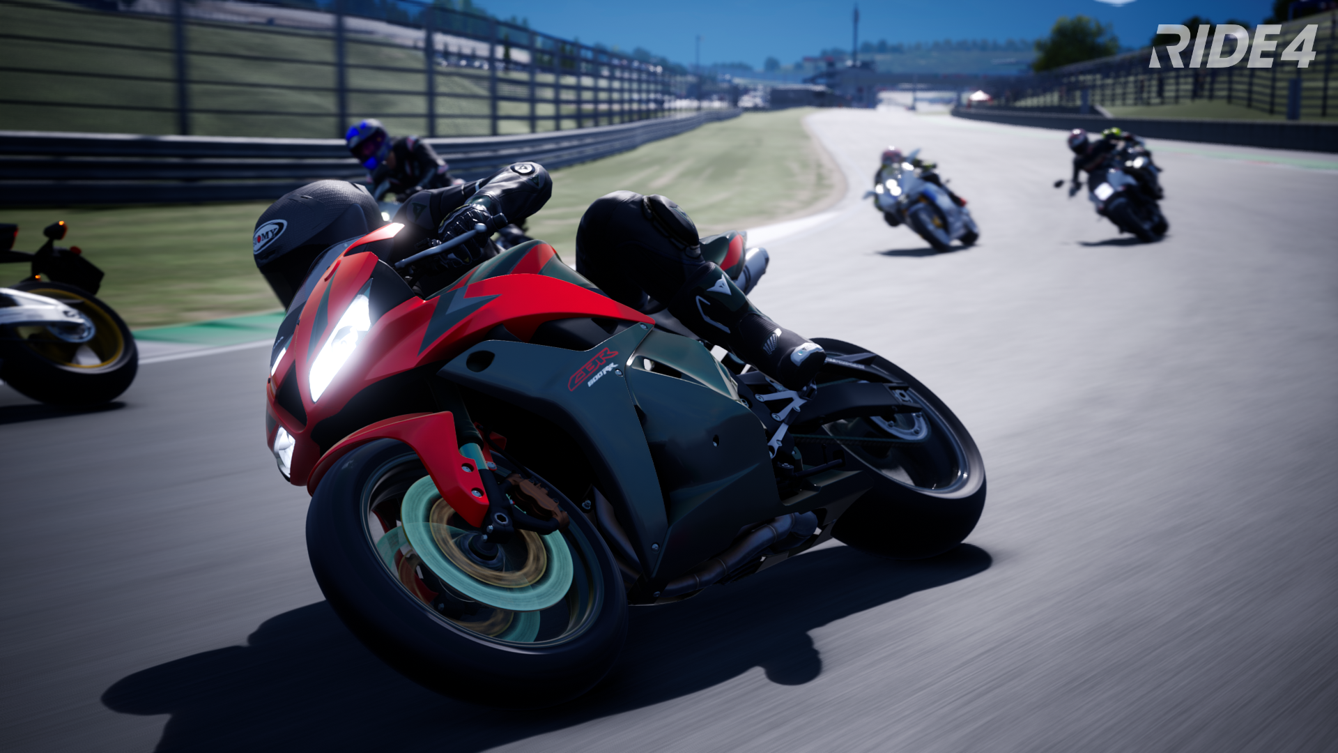 Motorsport Motorcycle Video Games Vehicle Headlights Race Tracks Helmet RiDE 4 Racing 1920x1080