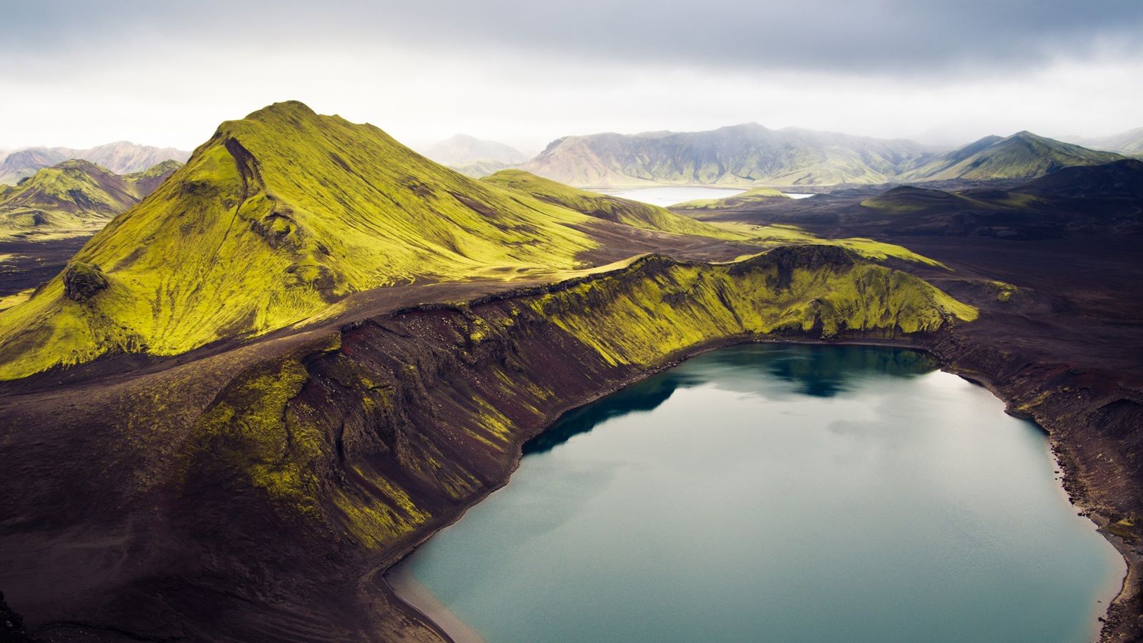 Iceland National Geographic Landscape Mountains Water Nature 1600x900