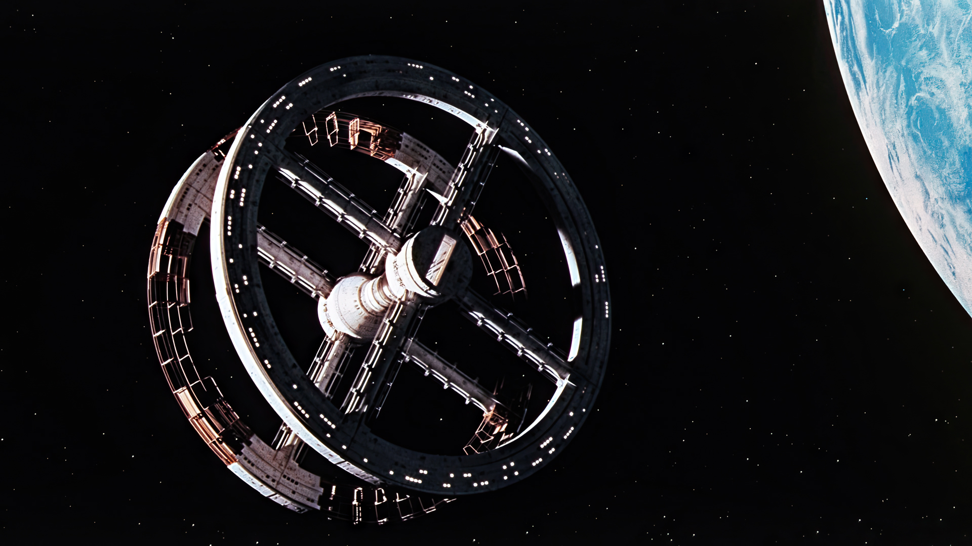 2001 A Space Odyssey Space Station V Movies Film Stills Spaceship Planet Stars Space 1920x1080