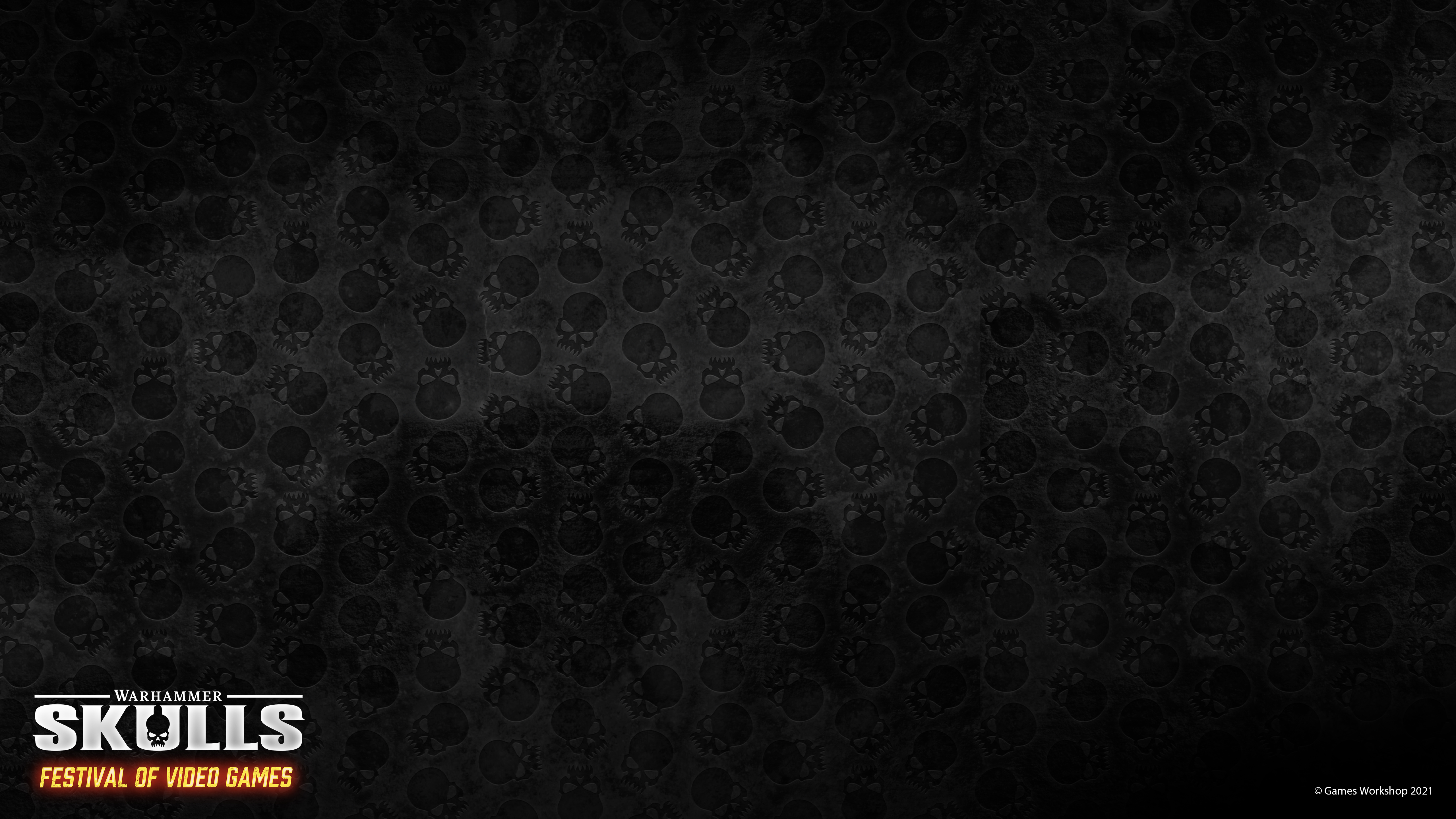 Warhammer 40 000 Space Marine Skull Simple Background 5120x2880