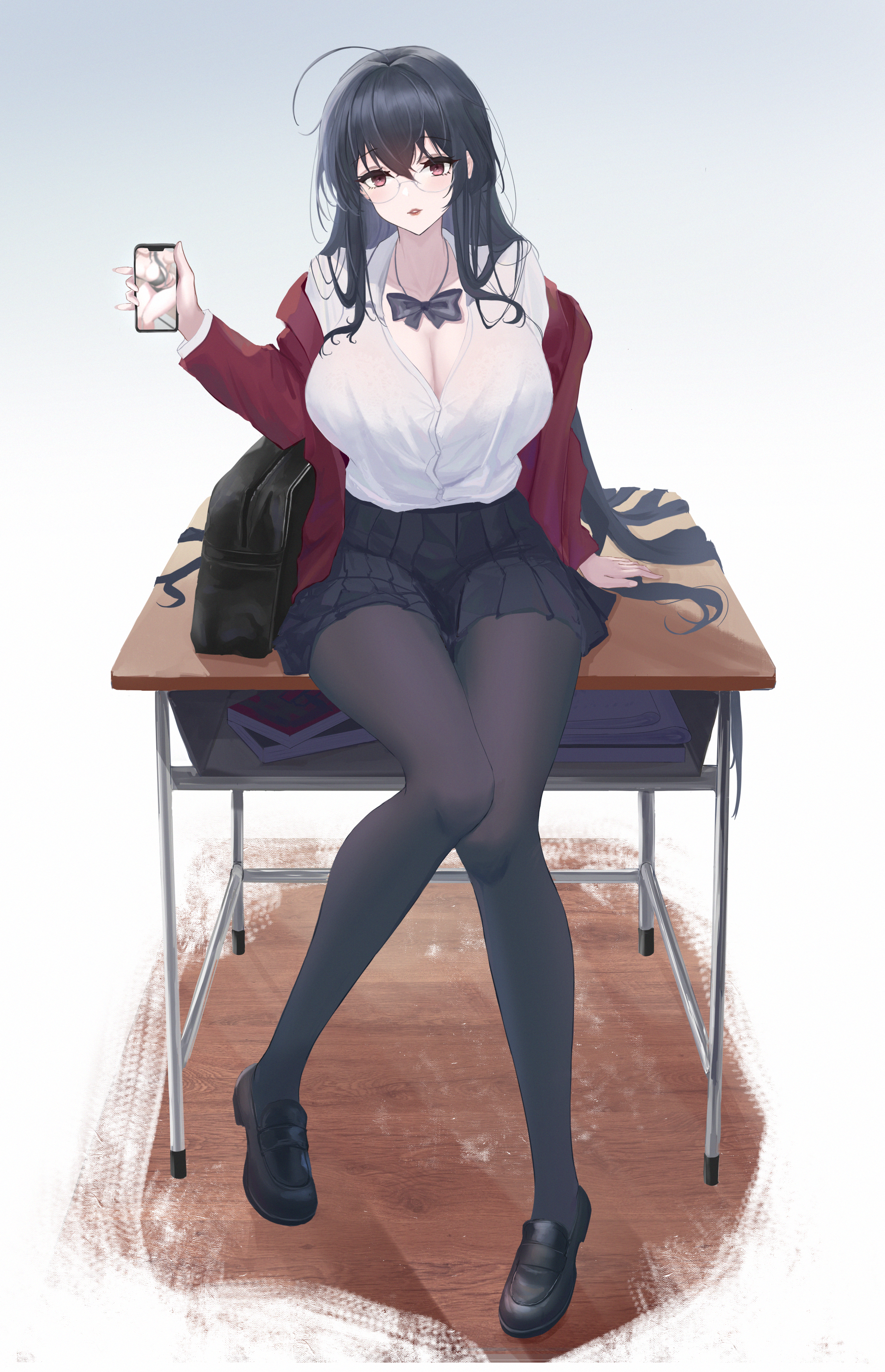 Anime Anime Girls Azur Lane Taihou Azur Lane Long Hair Black Hair Solo Artwork Digital Art Fan Art G 2084x3228