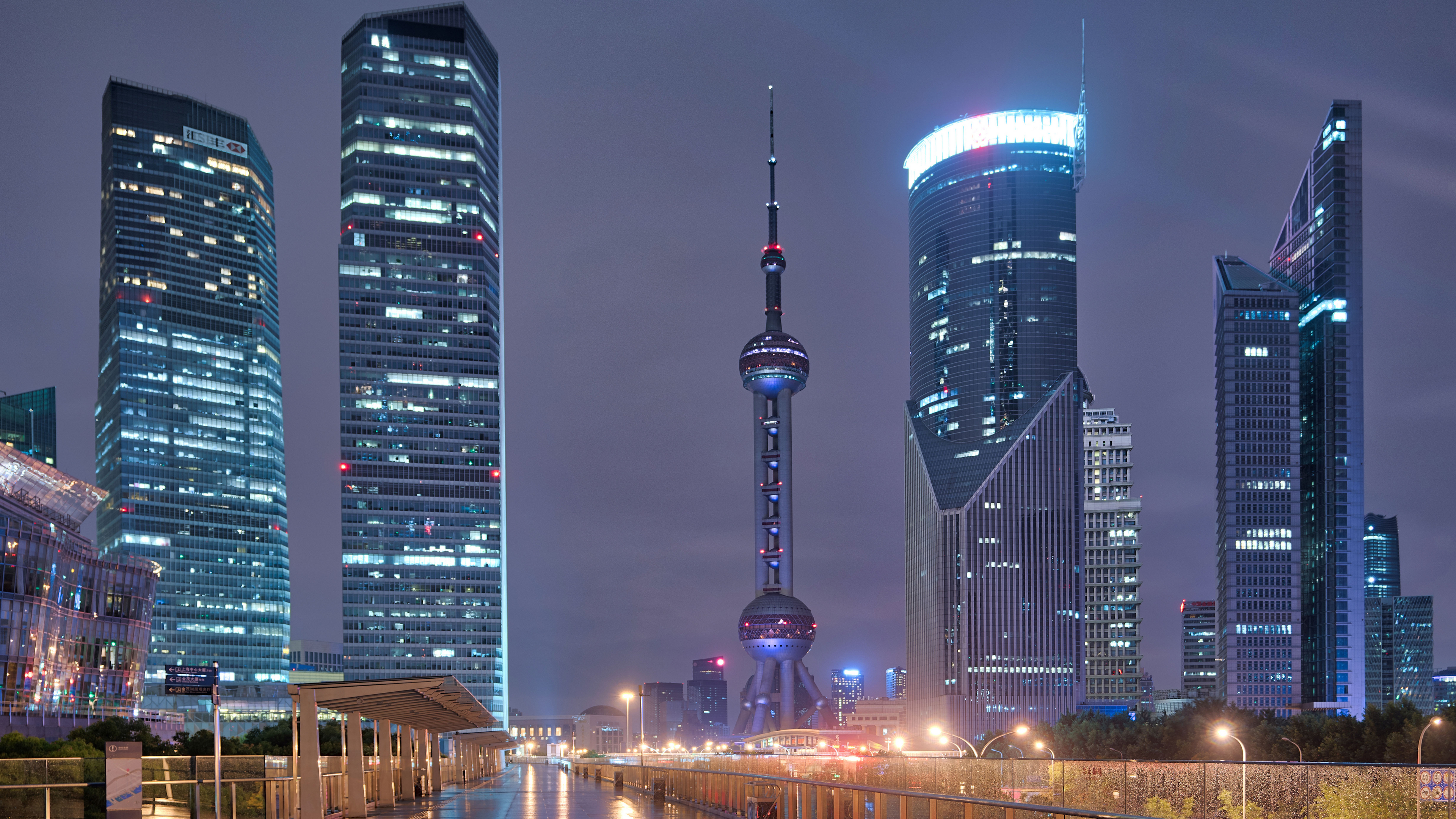 Trey Ratcliff Photography City City Lights Night Shanghai 3840x2160
