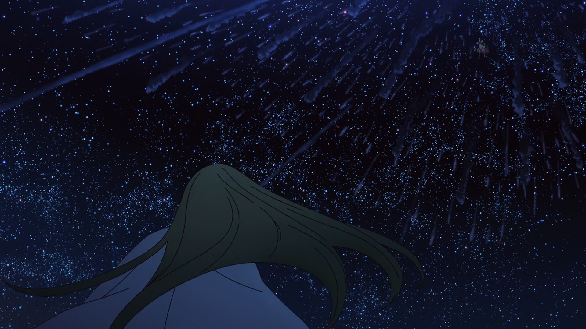 Fate Series Fate Strange Fake Enkidu FGO Gender Fluid Anime Anime Screenshot Sky Night Stars Long Ha 1920x1080
