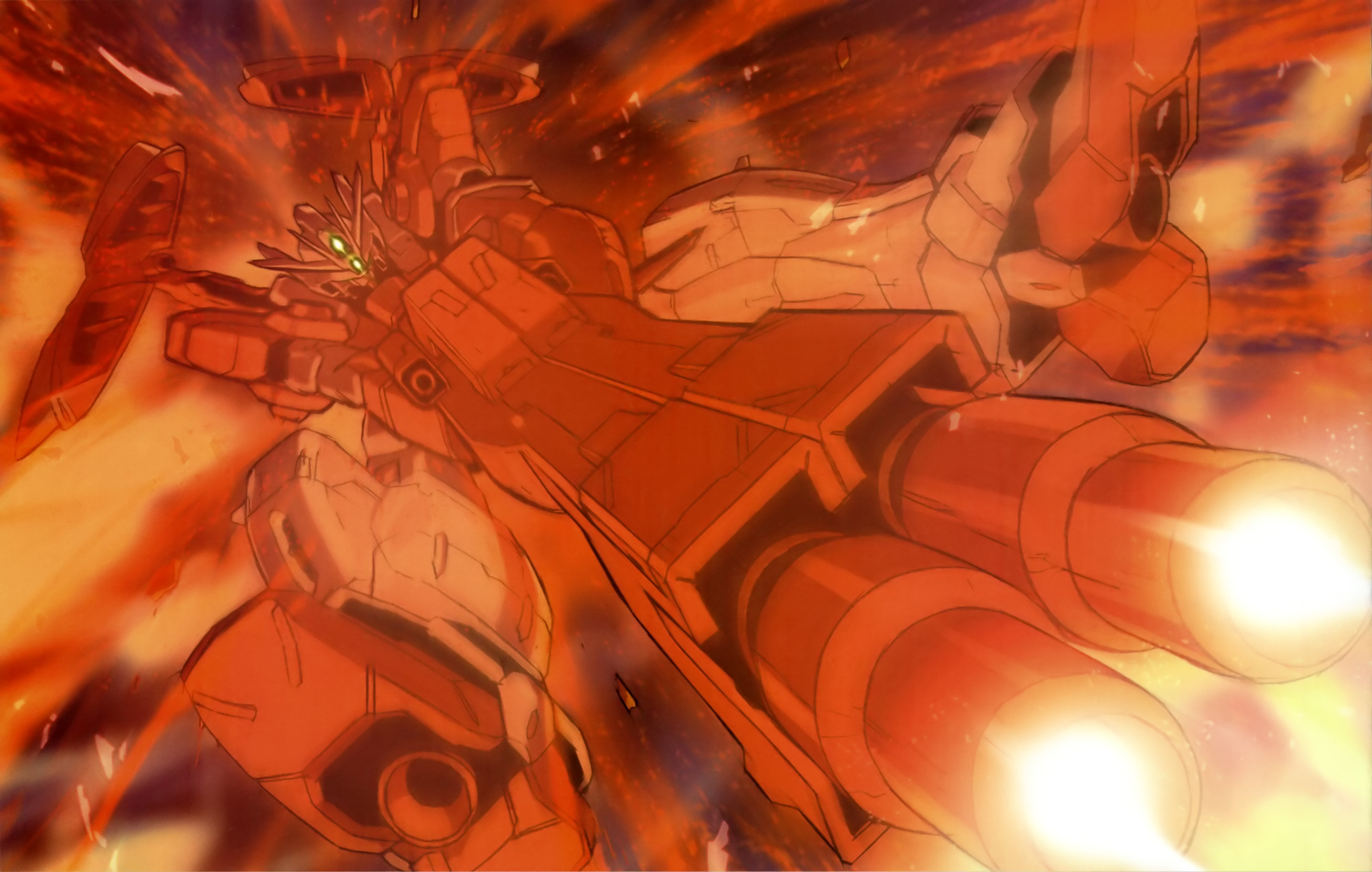 Anime Mechs Super Robot Taisen Gundam Mobile Suit Gundam Wing Wing Gundam Zero Artwork Digital Art F 2871x1825
