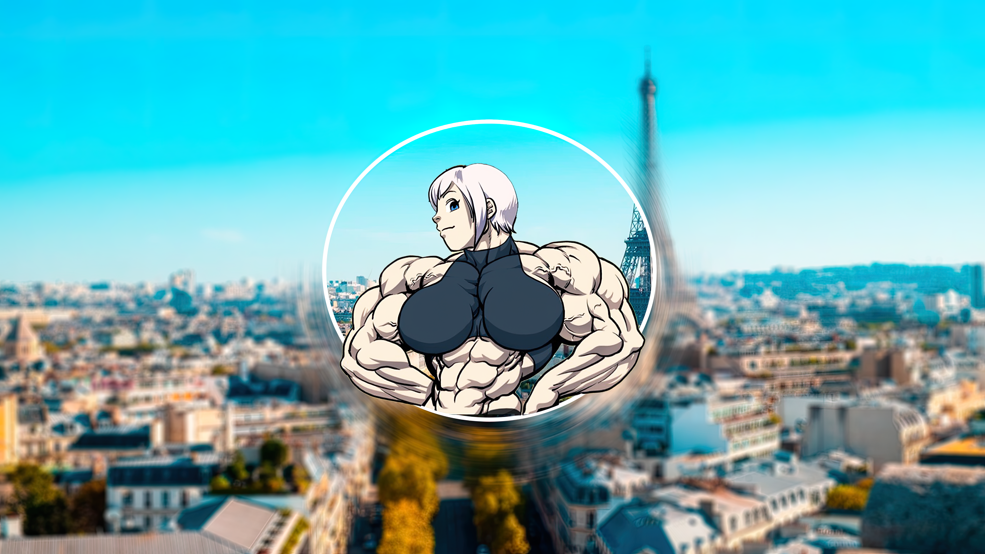 Muscles Muscular Anime Girls Toned Female Artwork Strong Woman Paris  Wallpaper - Resolution:3840x2160 - ID:1356798 