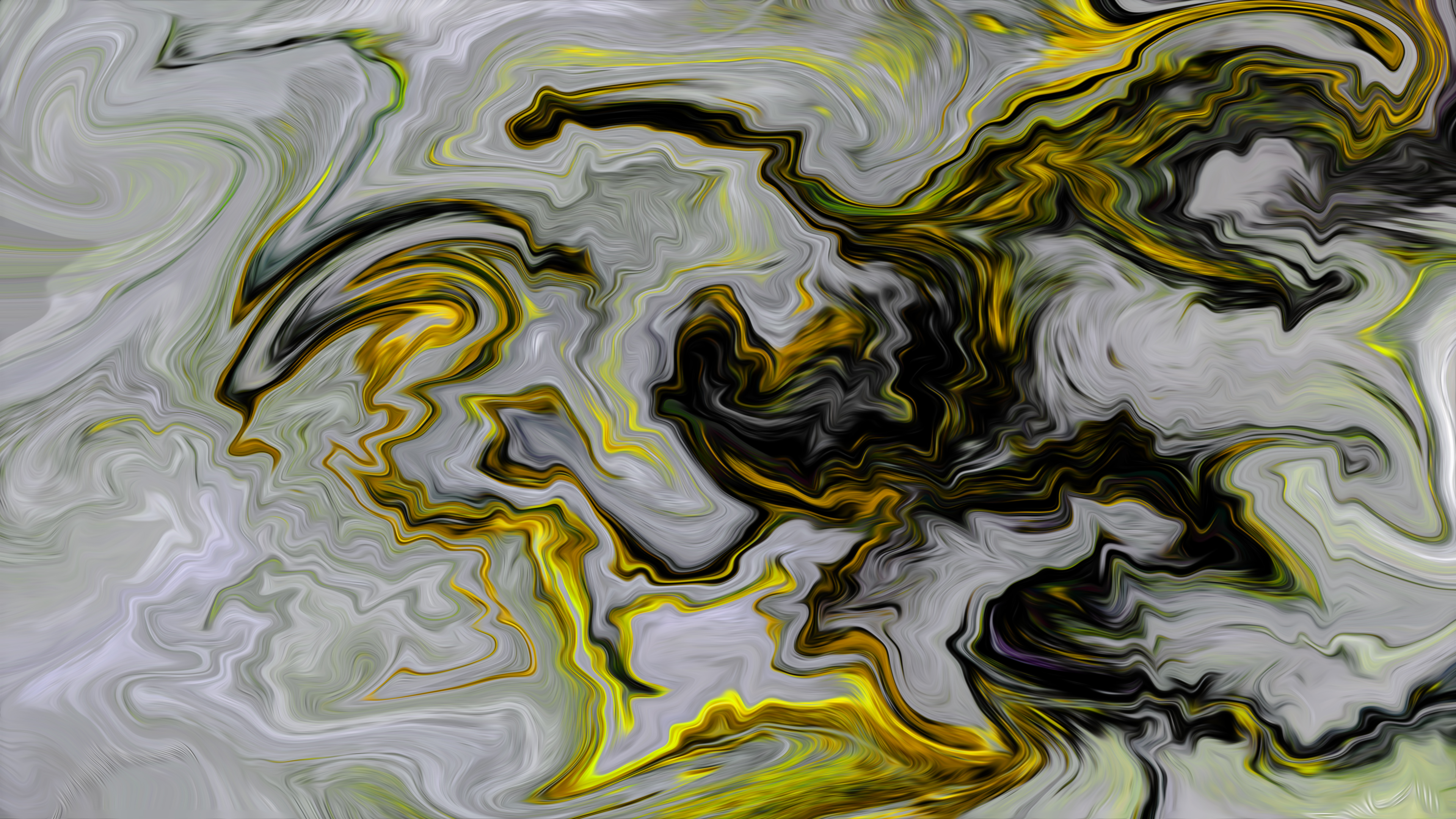 Abstract Fluid Liquid Illustration Graphic Design Colorful Artwork ArtStation Digital Art Shapes Oil 3840x2160