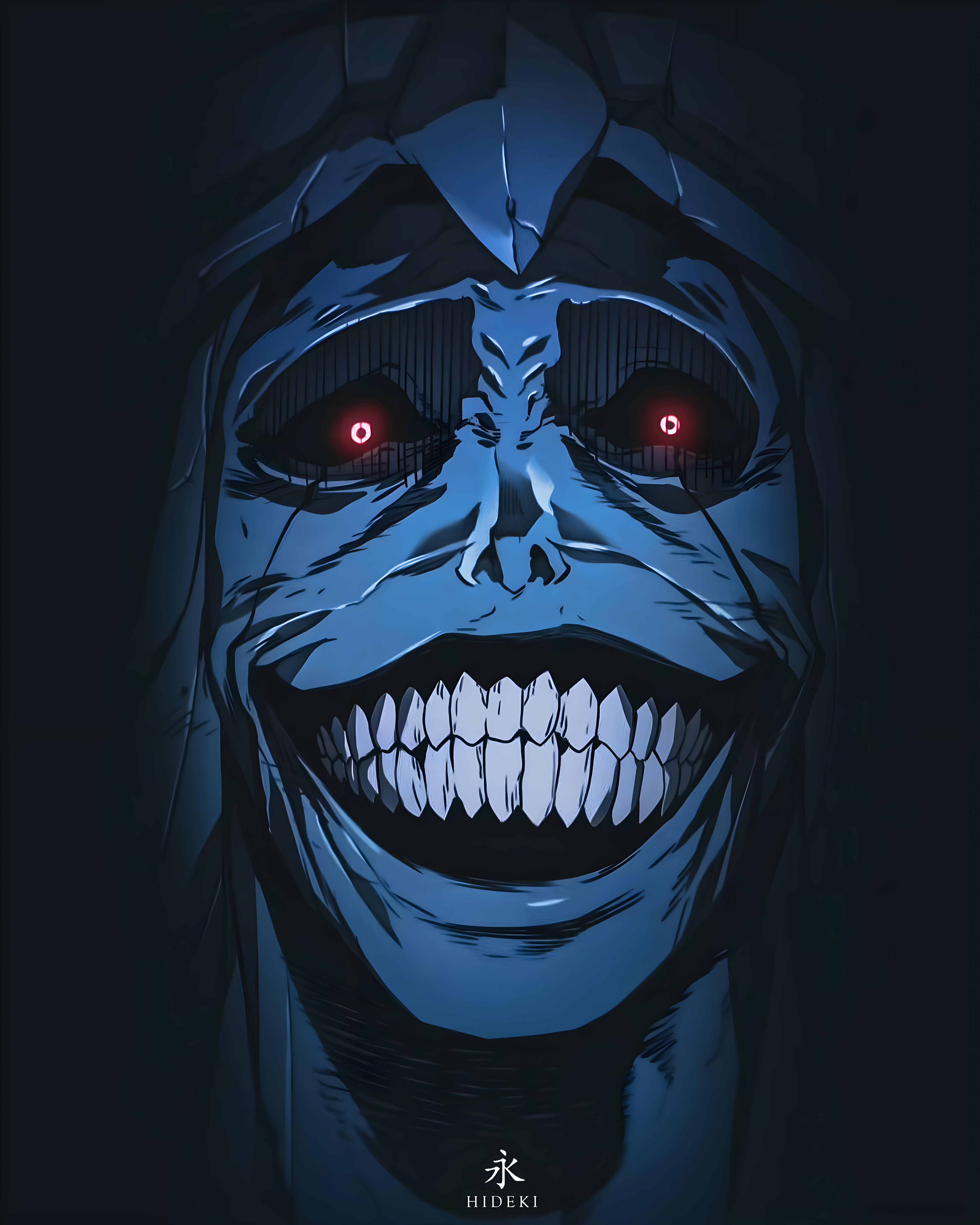 Solo Leveling Red Eyes Smiling Evil 5760x7200