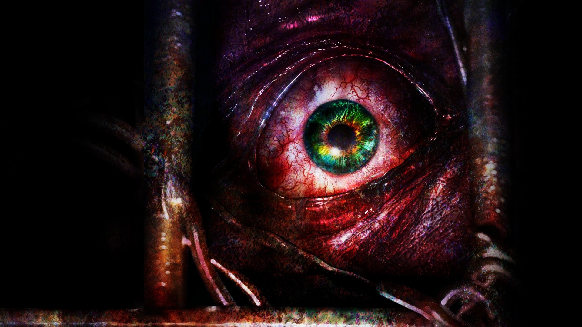 Resident Evil Revelations 2 Veins Eyes Digital Art 1920x1080