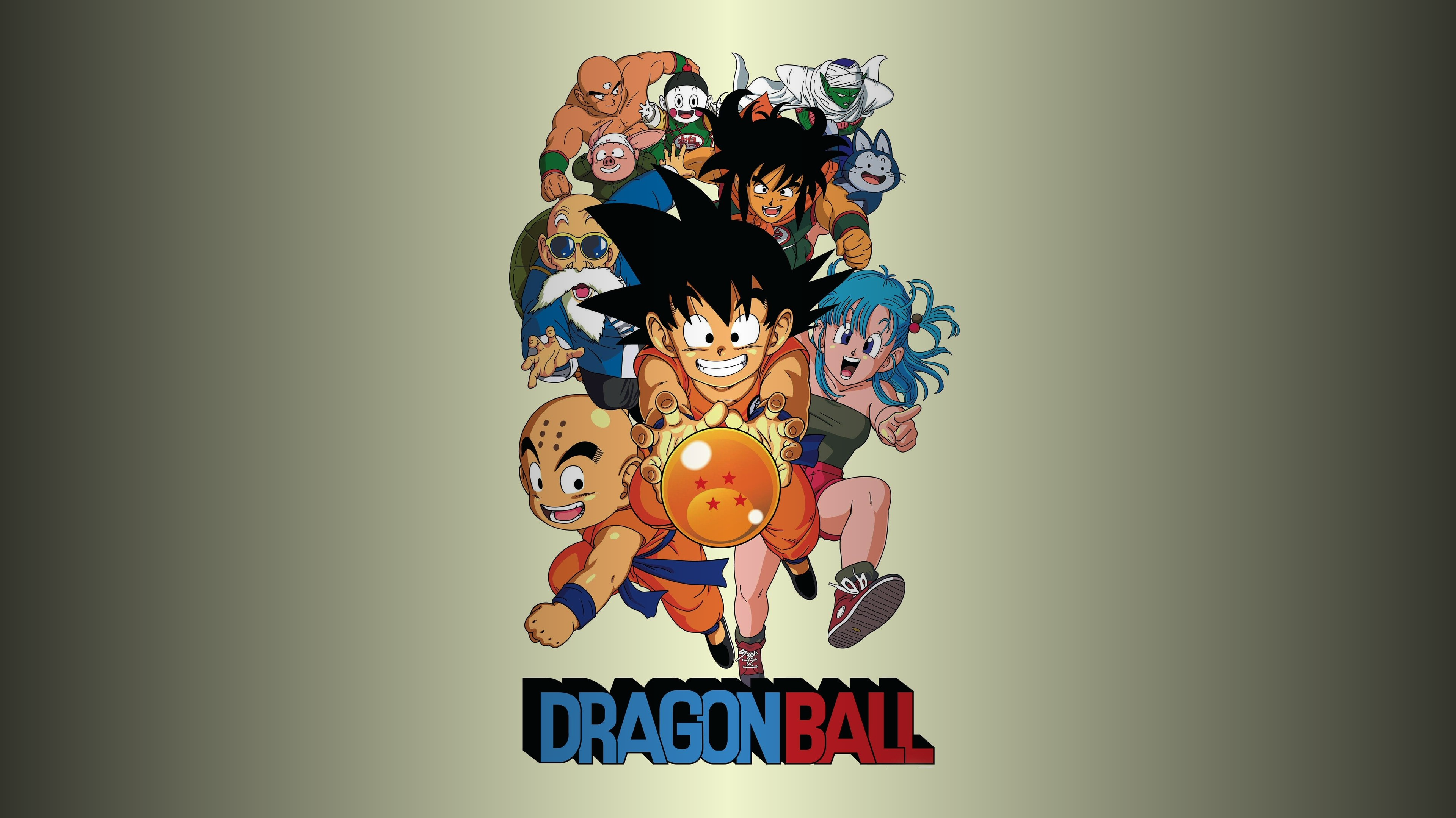 Dragon Ball Bulma Young Bulma Son Goku Krillin Yamcha Master Roshi Muten Roshi Piccolo Tien Shinhan  3840x2160