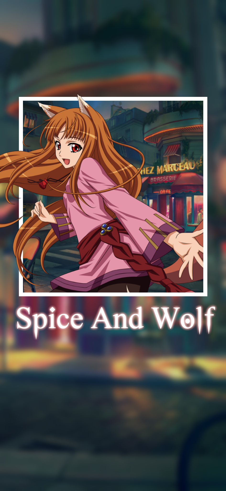 Holo Spice And Wolf Wolf Girls Spice And Wolf Anime Anime Girls Red Eyes Animal Ears Long Hair 945x2048