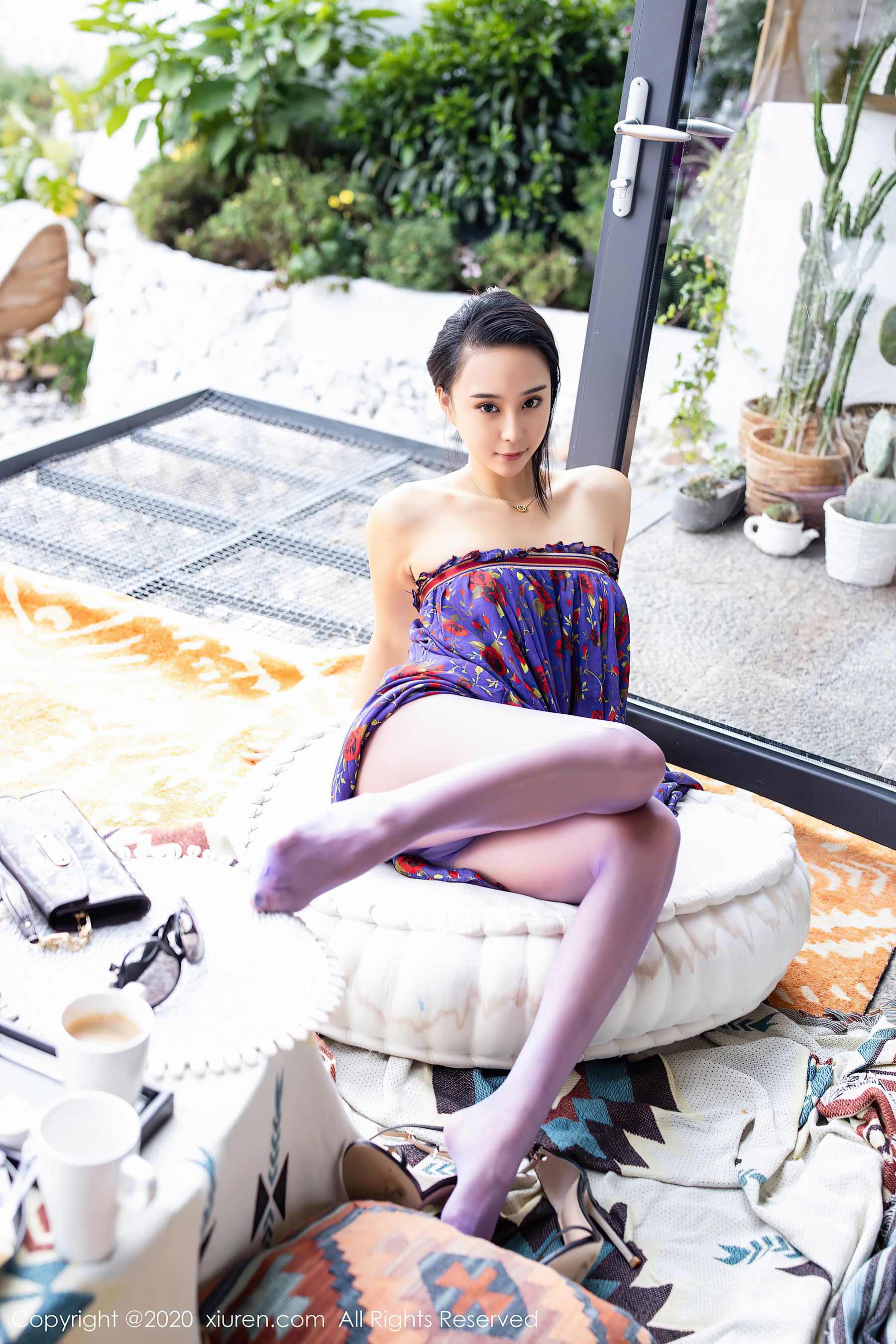 Women Chinese Women Asian Purple Pantyhose 1800x2700