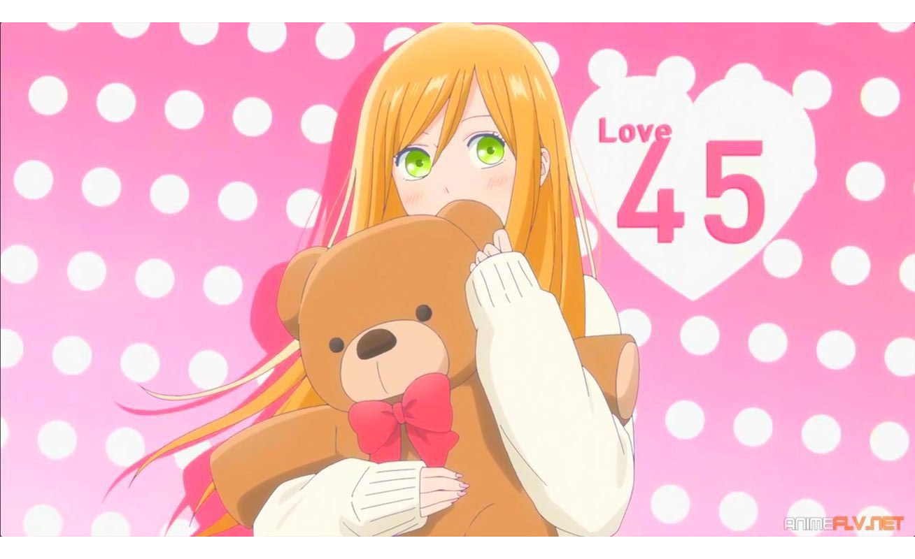 Anime Girls Manga Akane Arima Anime Blushing Teddy Bears Bow Tie Minimalism Simple Background Long H 1308x800