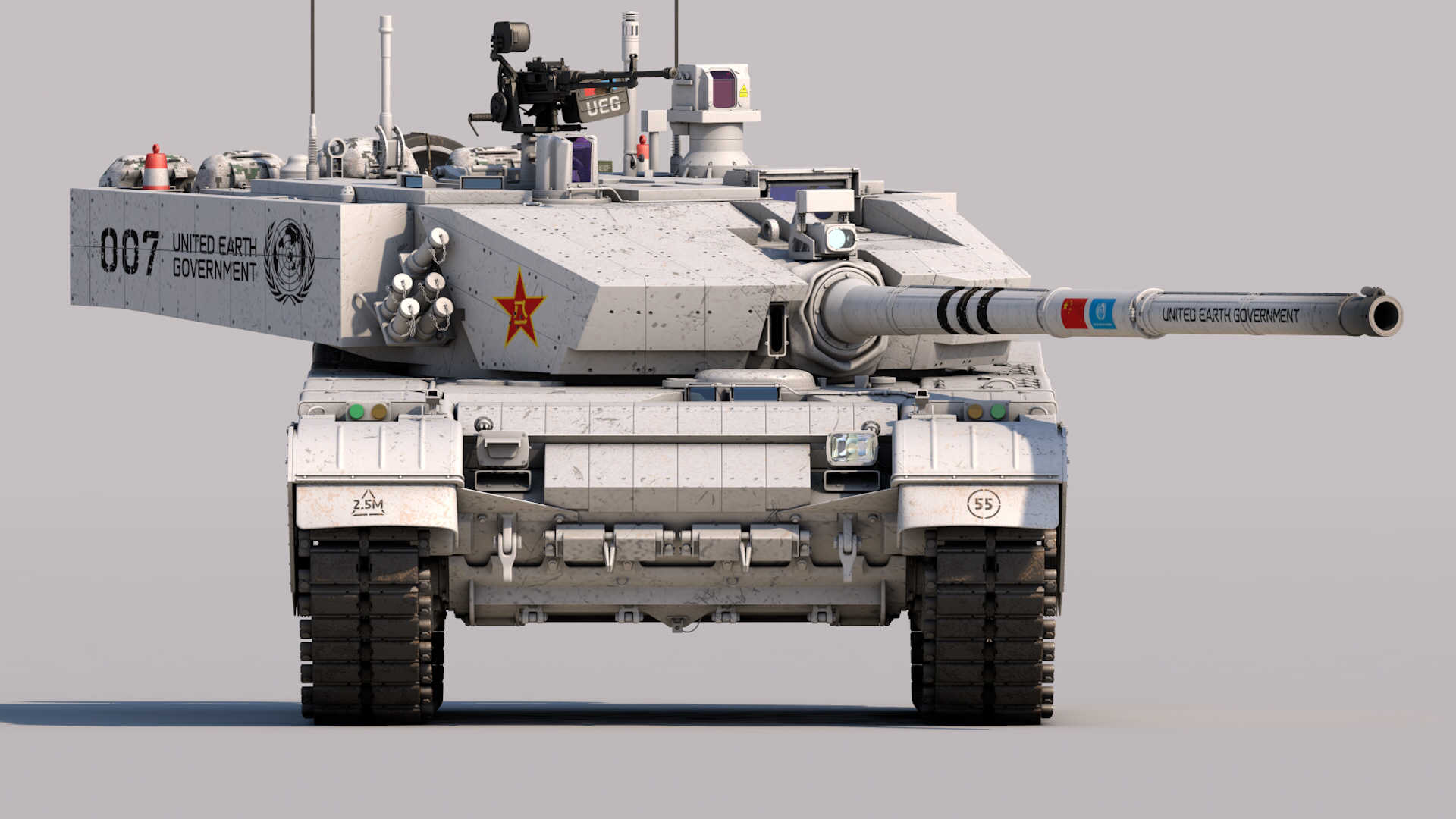 99A TANK The Wandering Earth Ii Military Vehicle Artwork Simple Background Tank Minimalism Digital A 1920x1080