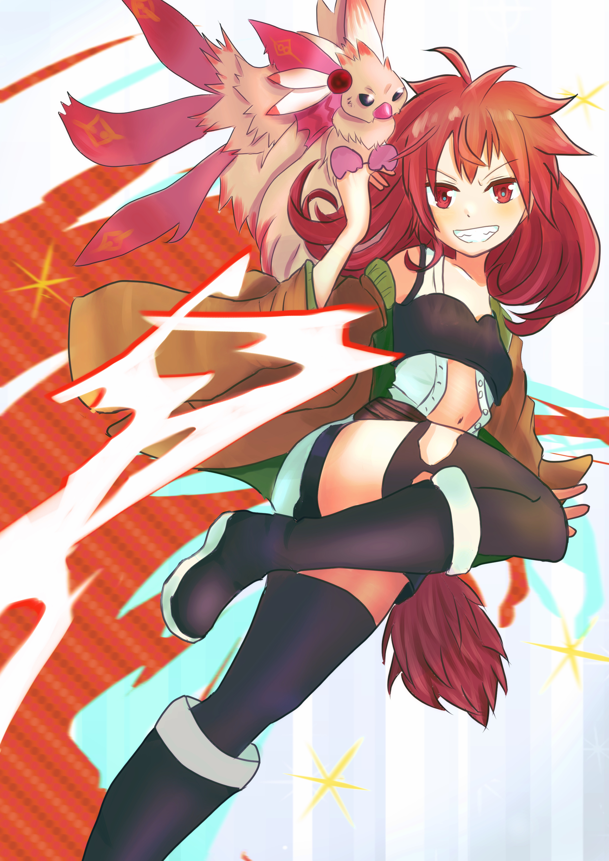 Anime Anime Girls Trading Card Games Yu Gi Oh Hiita The Fire Charmer Shoulder Length Hair Redhead So 2100x2970