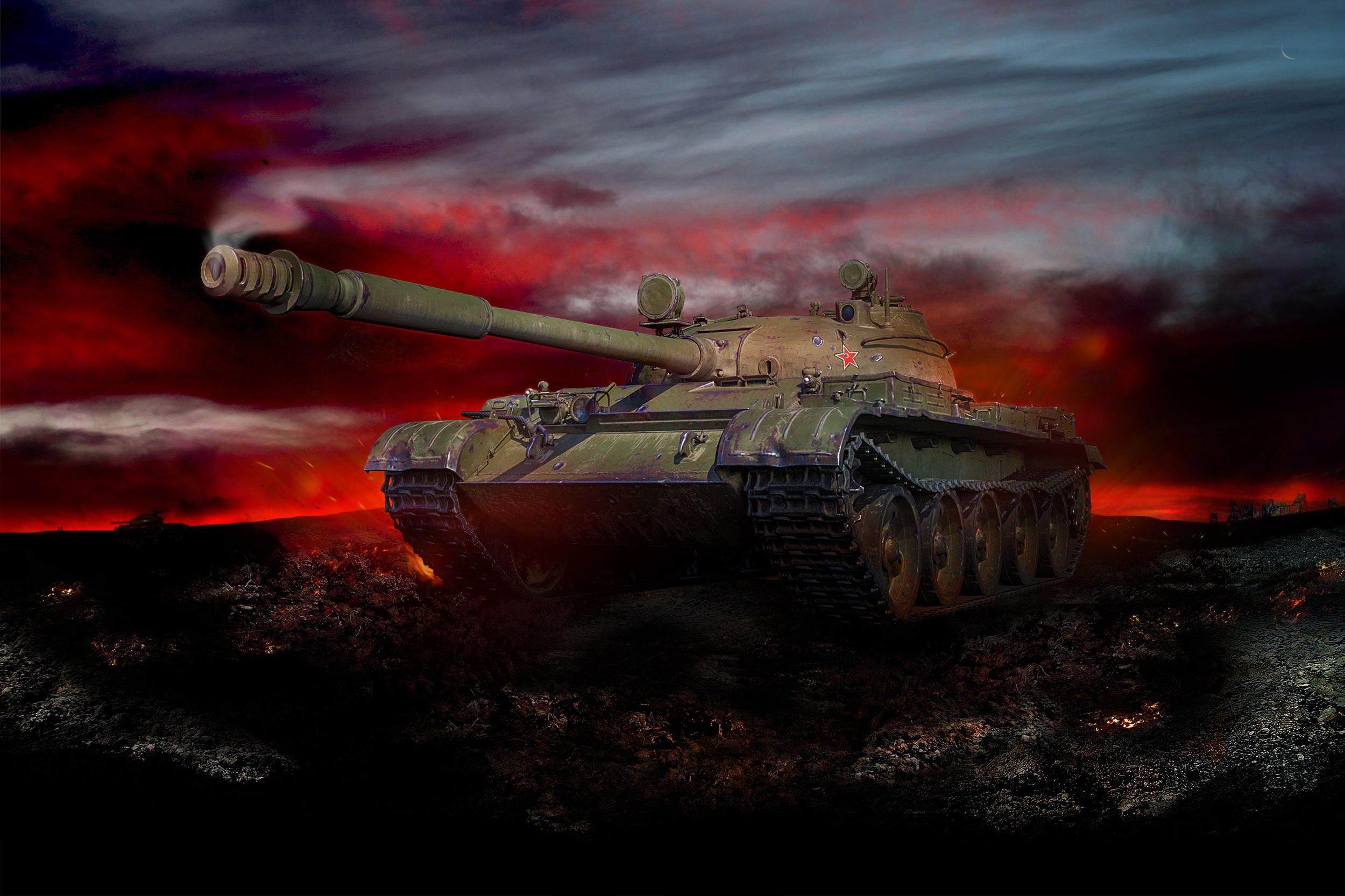 Tank Video Games T 62 USSR 2500x1666