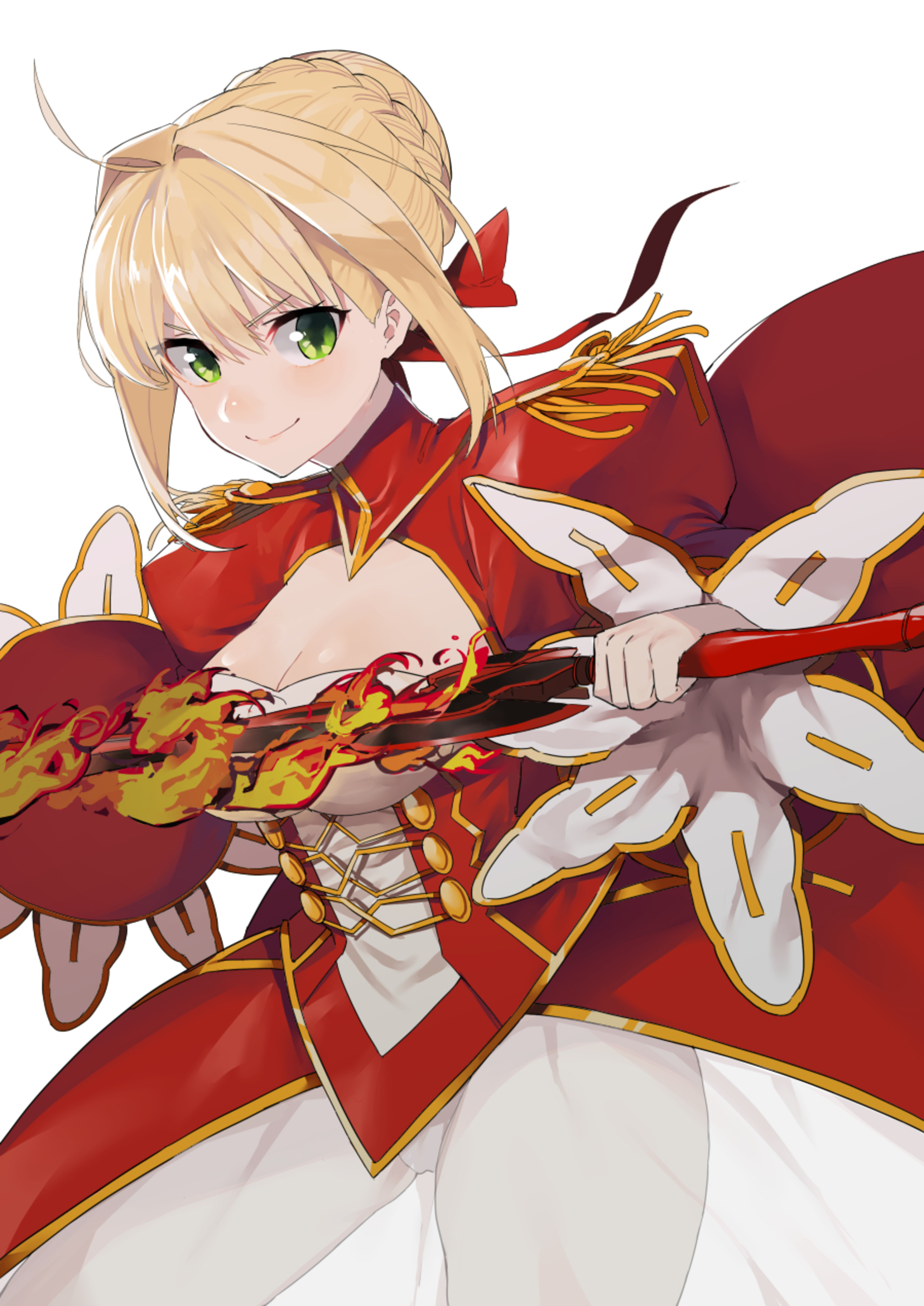 Anime Anime Girls Fate Series Fate Extra Fate Extra CCC Fate Grand Order Nero Claudius Long Hair Blo 1800x2542