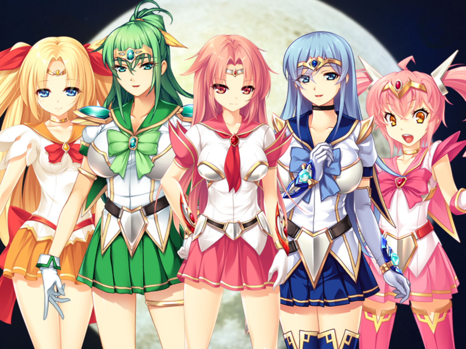 Anime Anime Girls Magical Girls Original Characters Group Of Women Artwork Digital Art Fan Art 1600x1200