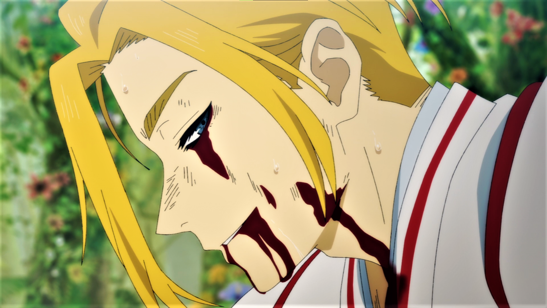 Hells Paradise Jigokuraku Yamada Asaemon Tenza Smiling Blonde Anime Anime Screenshot Anime Boys Blue 1920x1080
