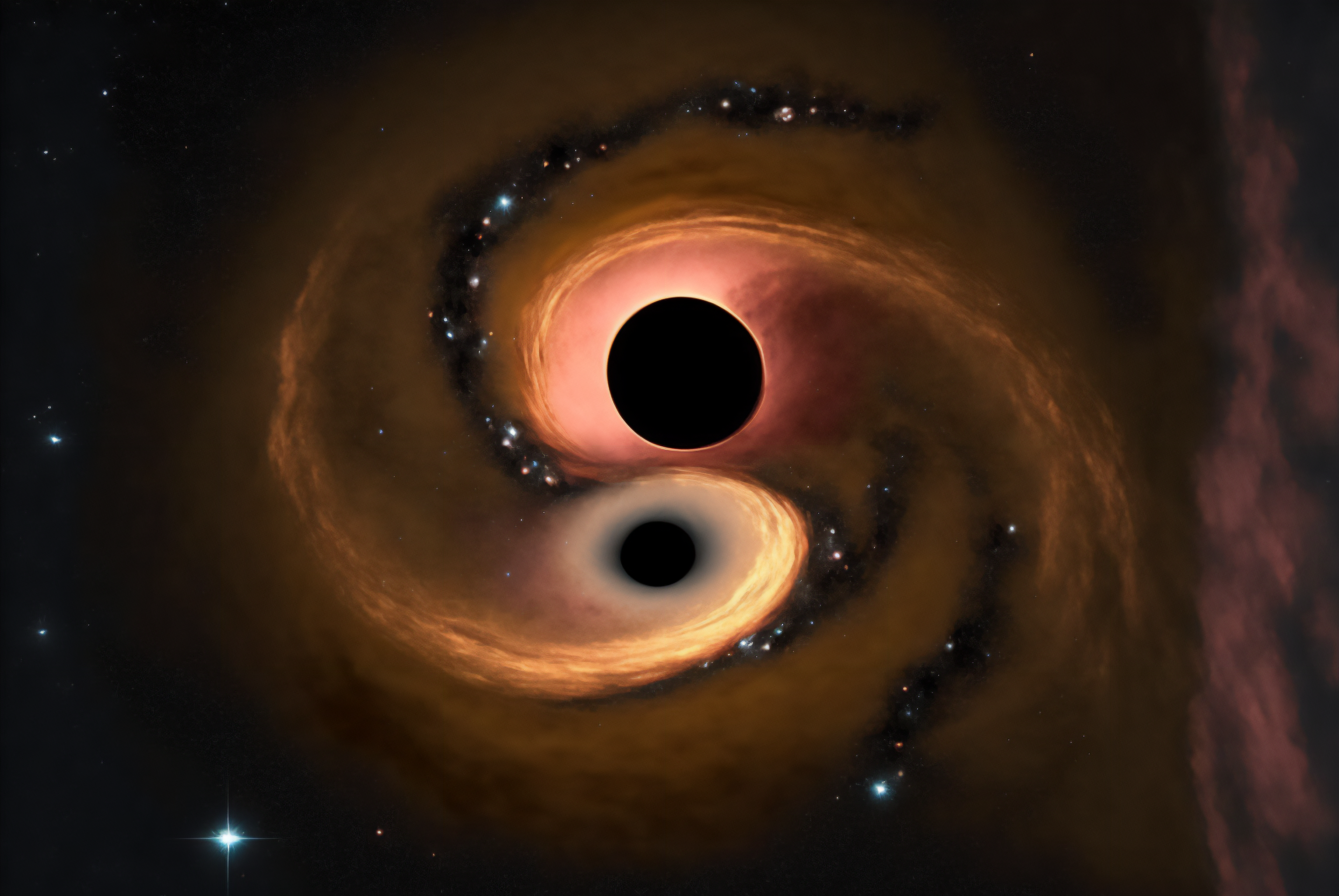 Ai Art Black Holes Event Horizon Universe Galaxy Stars Wallpaper ...
