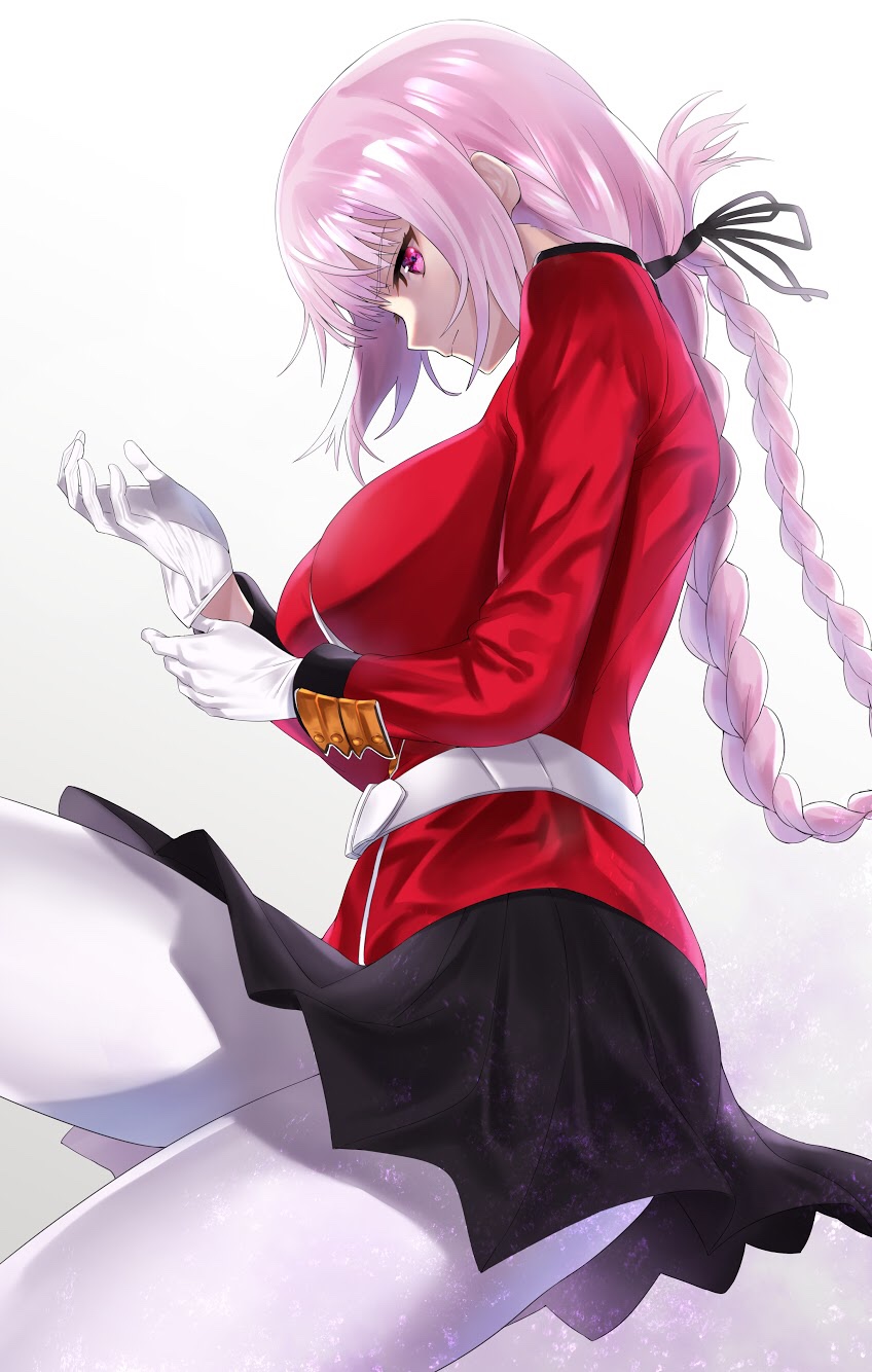 Anime Anime Girls Fate Series Fate Grand Order Florence Nightingale Fate Grand Order Long Hair Silve 848x1334