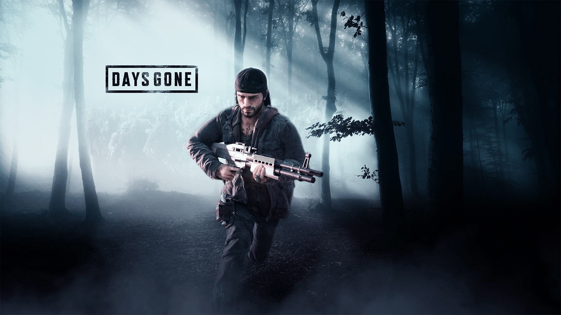 Days Gone Video Games Video Game Art Gun Trees Forest Video Game Man 1920x1080