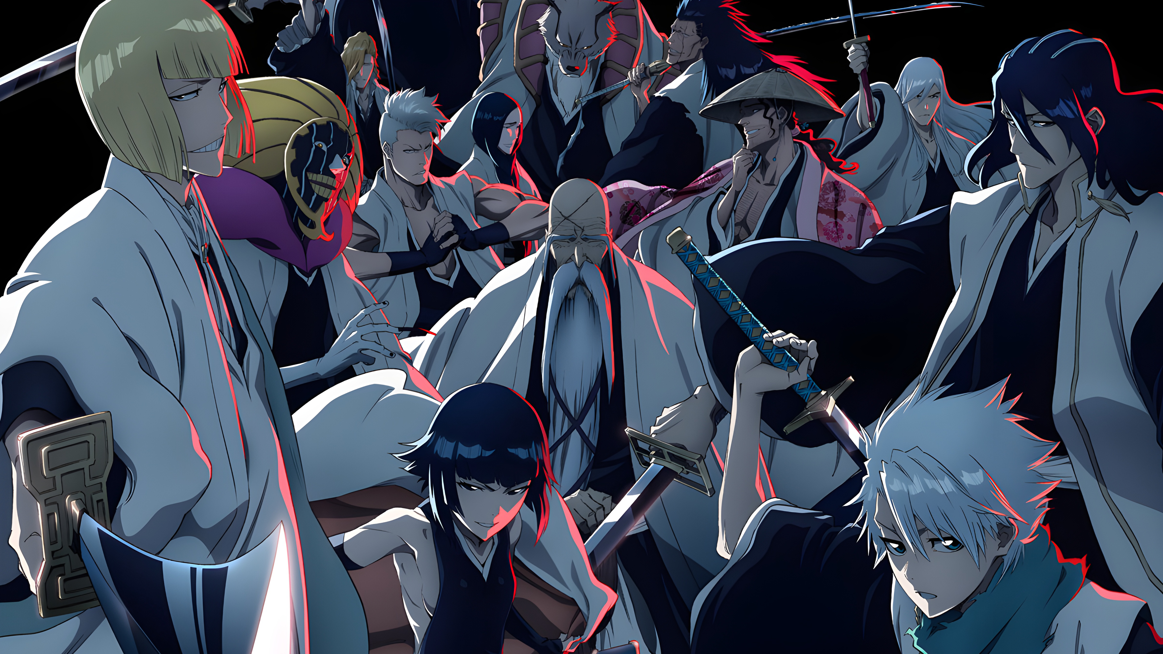 Bleach Thousand Year Blood War Arc Tite Kubo Gotei 13 4K Samurai Studio Pierrot Anime Anime Boys Ani 3840x2160