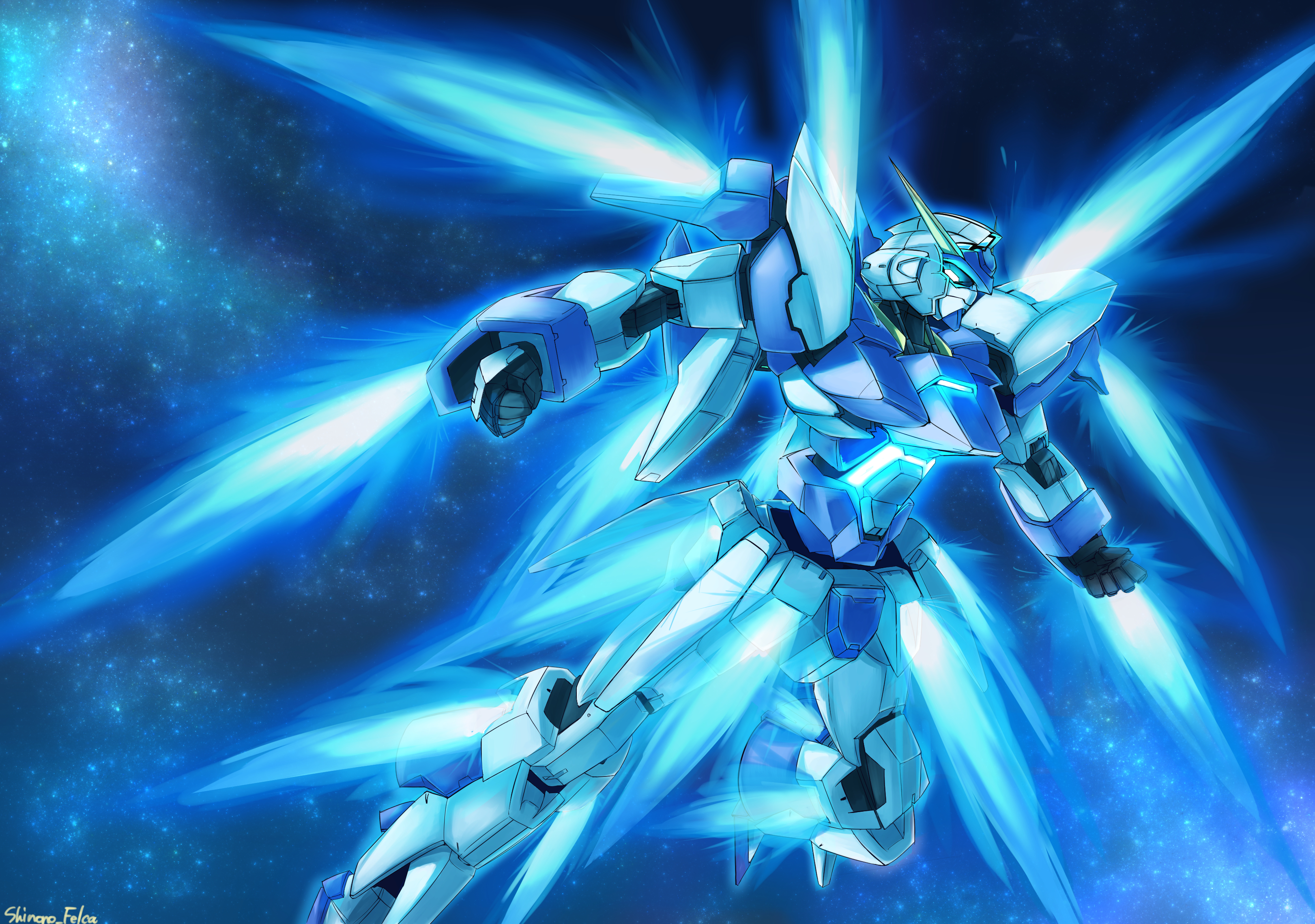Gundam AGE FX Anime Mechs Mobile Suit Gundam AGE Super Robot Taisen Gundam Artwork Digital Art Fan A 3242x2280